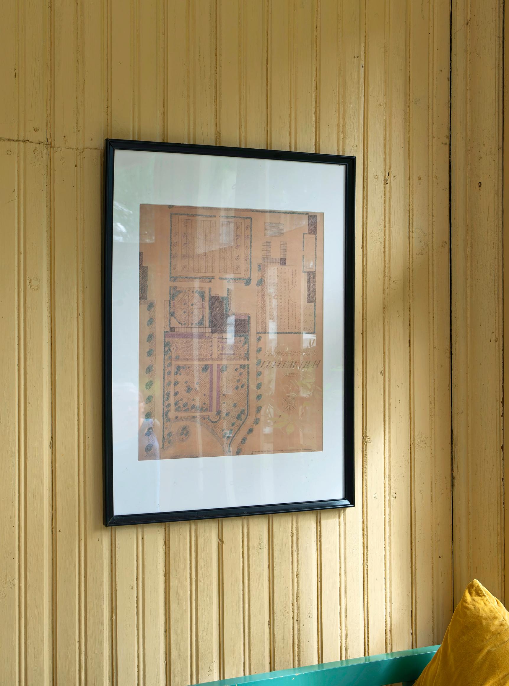 Schalinin piirtämä suunnitelma löytyi Arkkitehtuurimuseosta. 