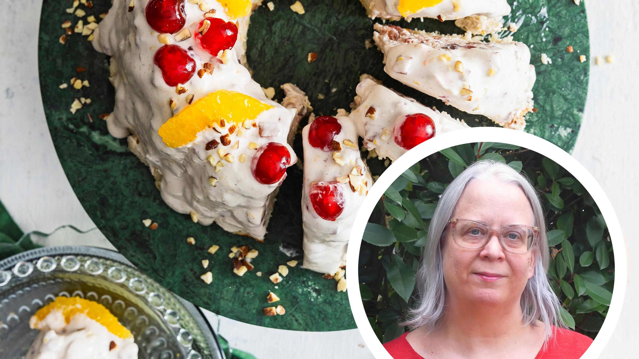 Kuninkaankakku Bolo Rei kuuluu portugalilaiseen jouluun, mutta Hannelen jäätelöinen versio on valmistettu suomalaistwistilllä: ”Sukulaiseni ihastuivat”