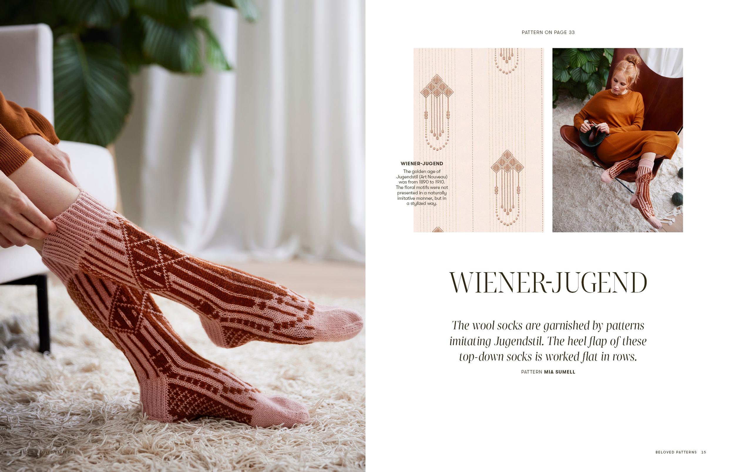 Wiener-Jugend socks, design by Mia Sumell.