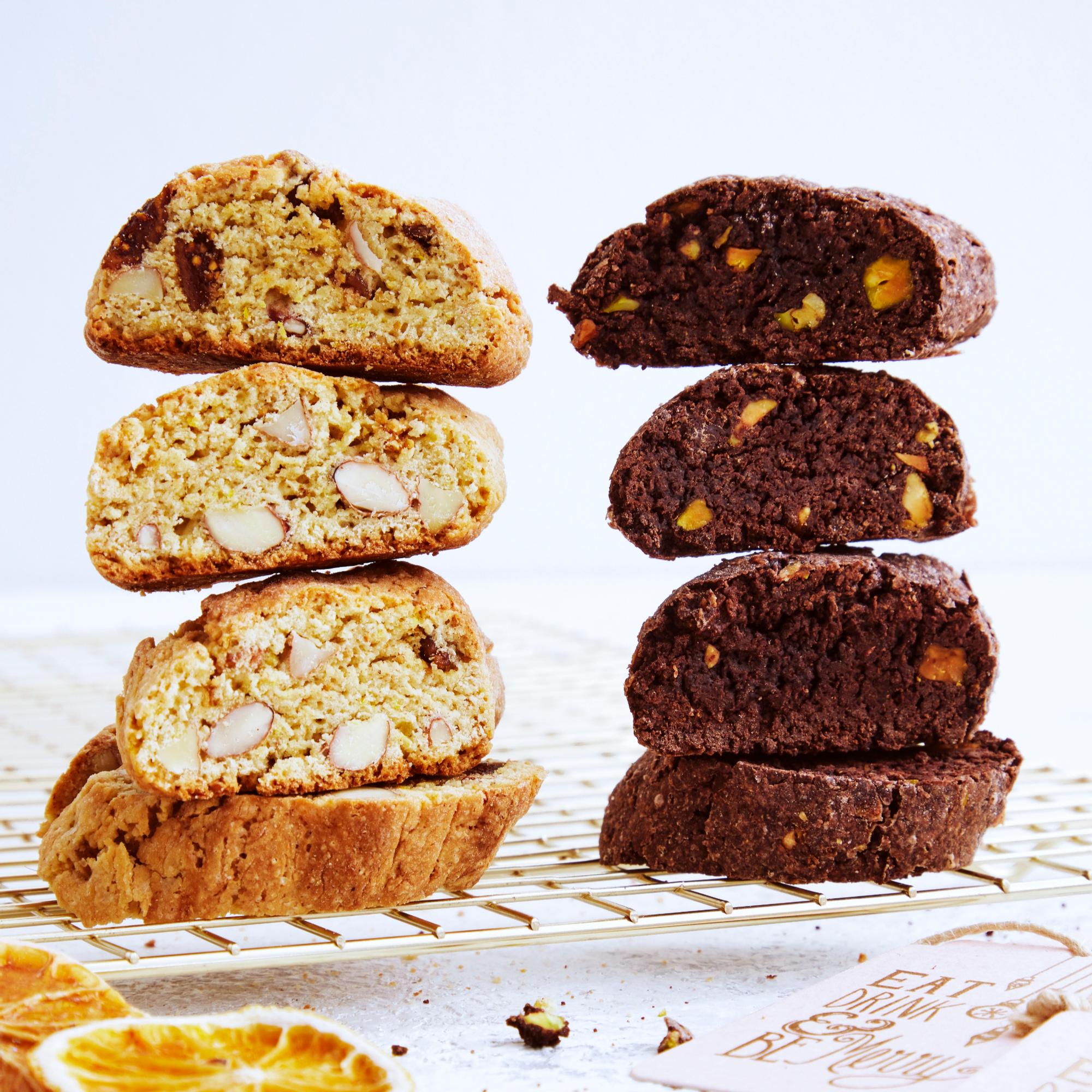 Kahden maun biscotit – makeat ja rapeat italialaiset pikkukorput ovat mainio ruokalahja