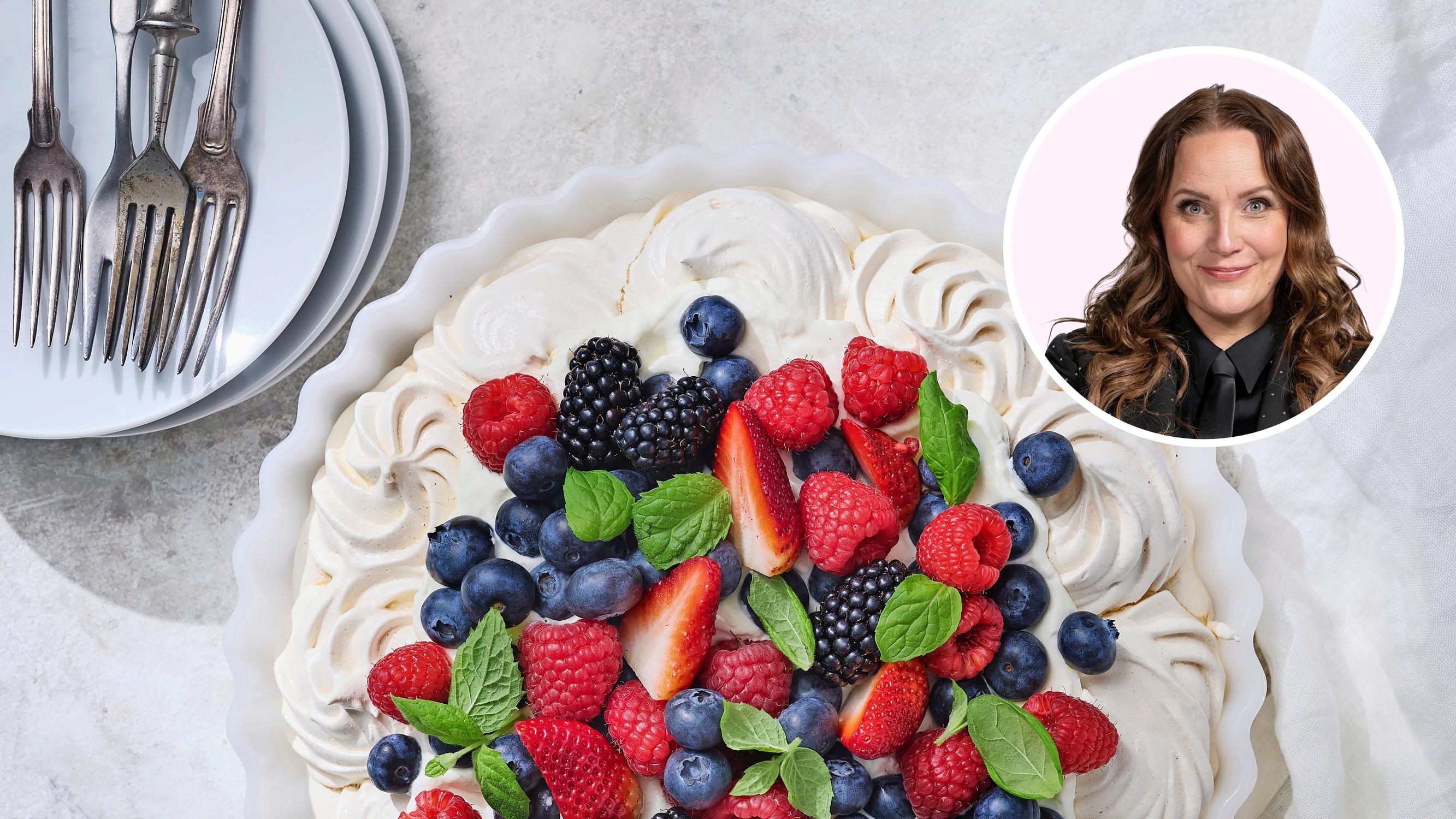 Niina Lahtisen pavlova – näyttelijän bravuurijälkiruoka on grillijuhlien huipennus