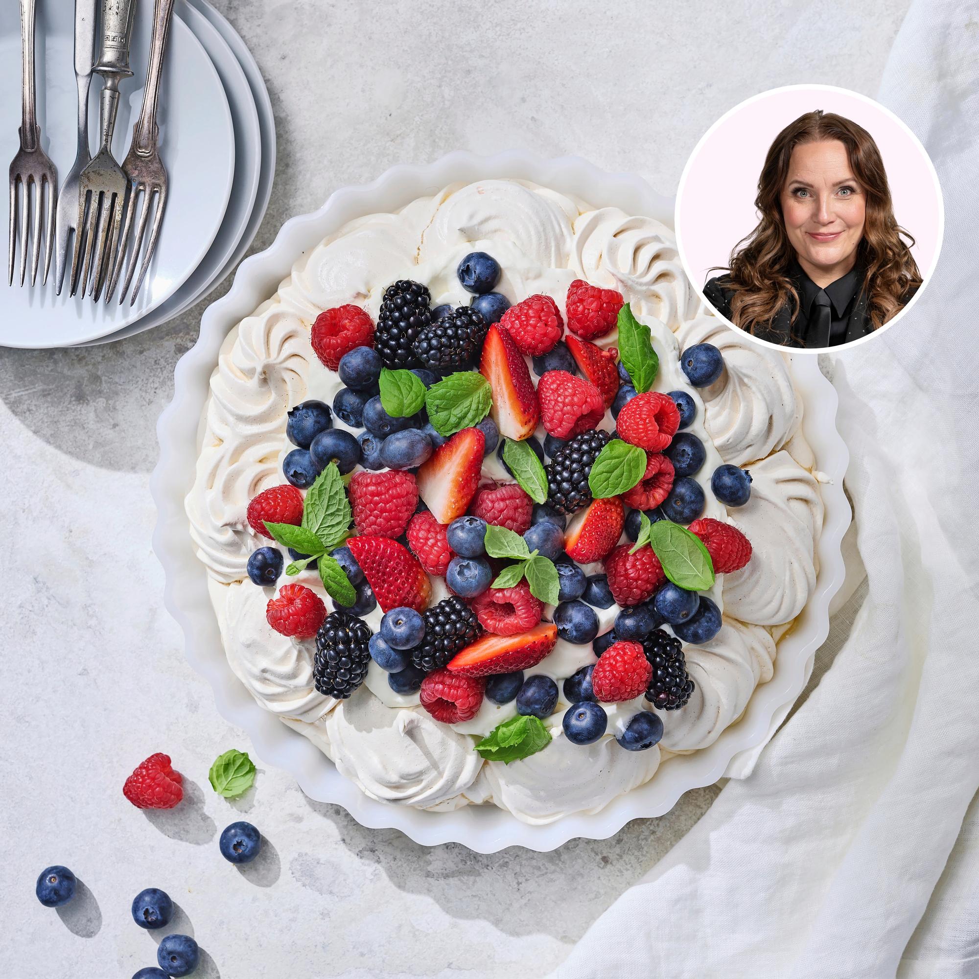 Niina Lahtisen pavlova – näyttelijän bravuurijälkiruoka on grillijuhlien huipennus
