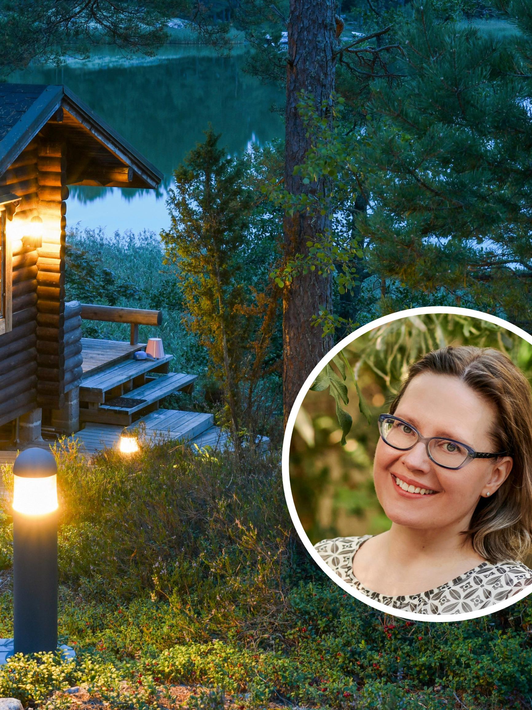 Miten mökin pihavalaistus paranee helposti ja edullisesti? Sari Lampinen jakaa ammattilaisen vinkit: ”12 voltin ledivalaisimia voi asentaa itse”