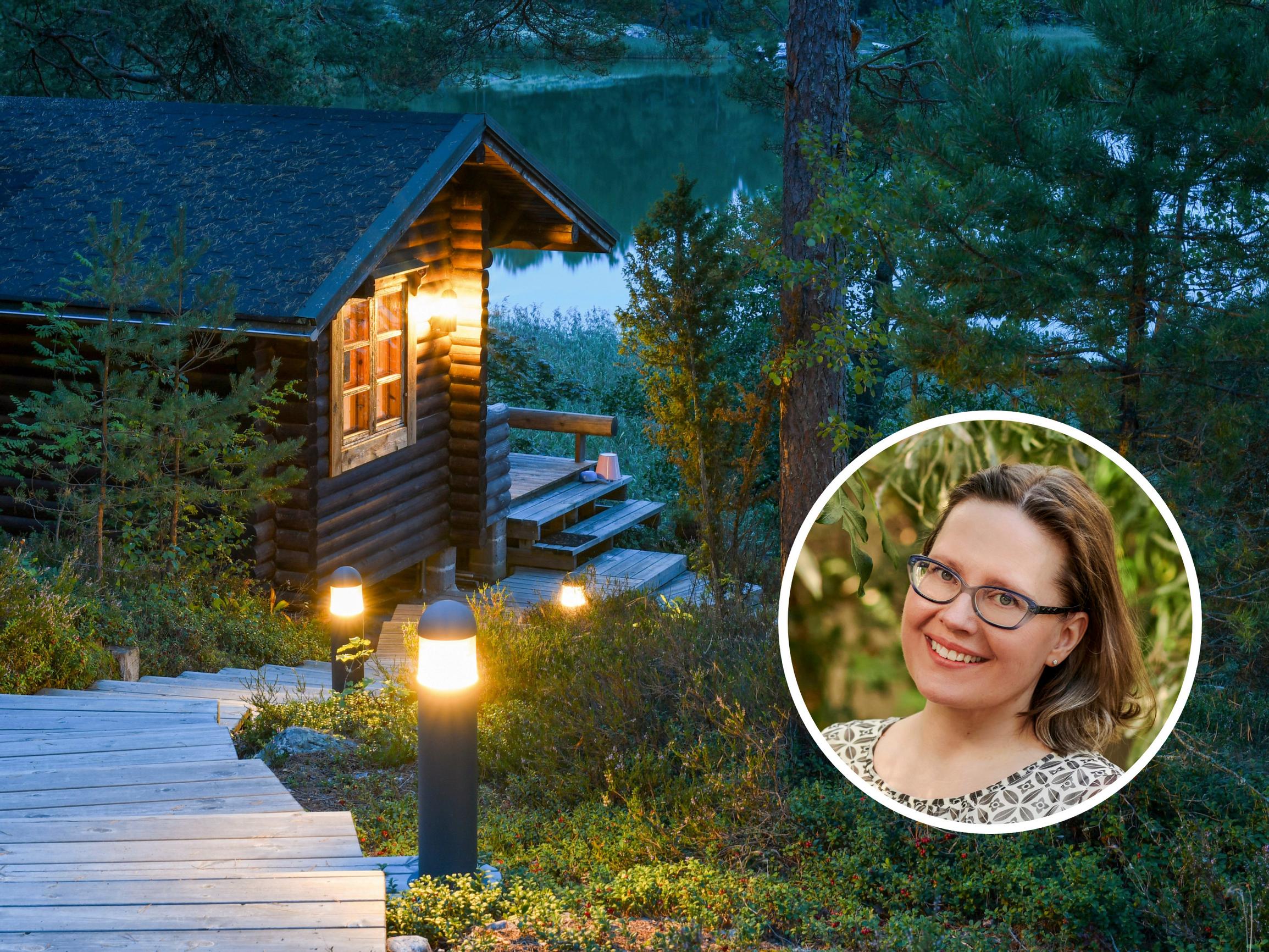 Miten mökin pihavalaistus paranee helposti ja edullisesti? Sari Lampinen jakaa ammattilaisen vinkit: ”12 voltin ledivalaisimia voi asentaa itse”