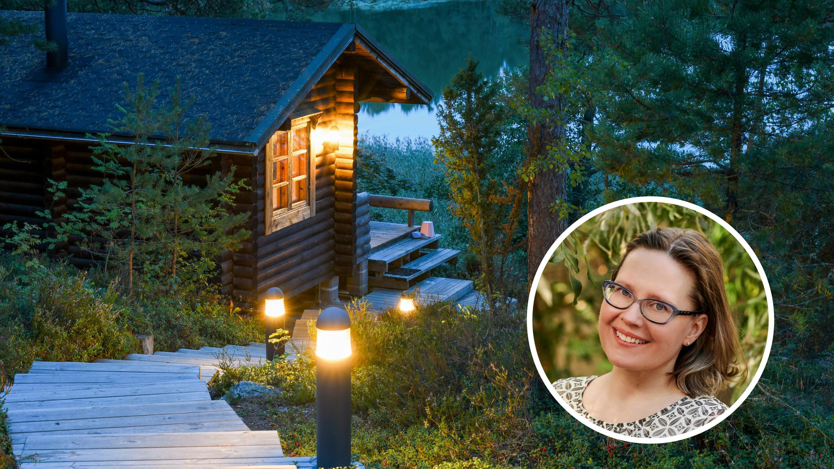 Miten mökin pihavalaistus paranee helposti ja edullisesti? Sari Lampinen jakaa ammattilaisen vinkit: ”12 voltin ledivalaisimia voi asentaa itse”