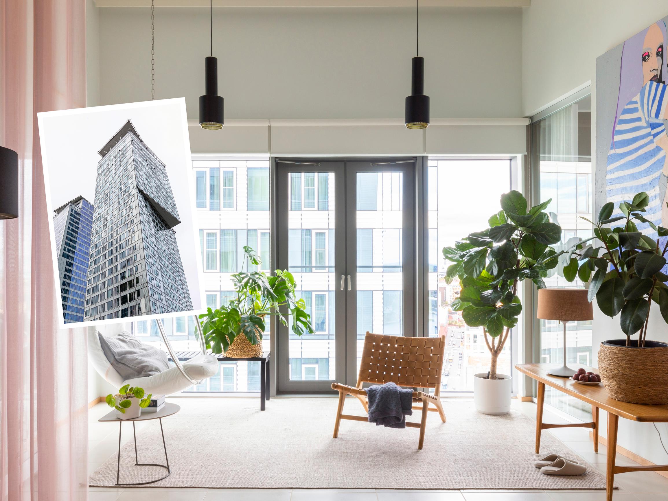 Marja ja Henry asuvat 134 metriä korkeassa pilvenpiirtäjässä: ”Säiden armoilla olo on iso osa kotimme viehätystä”