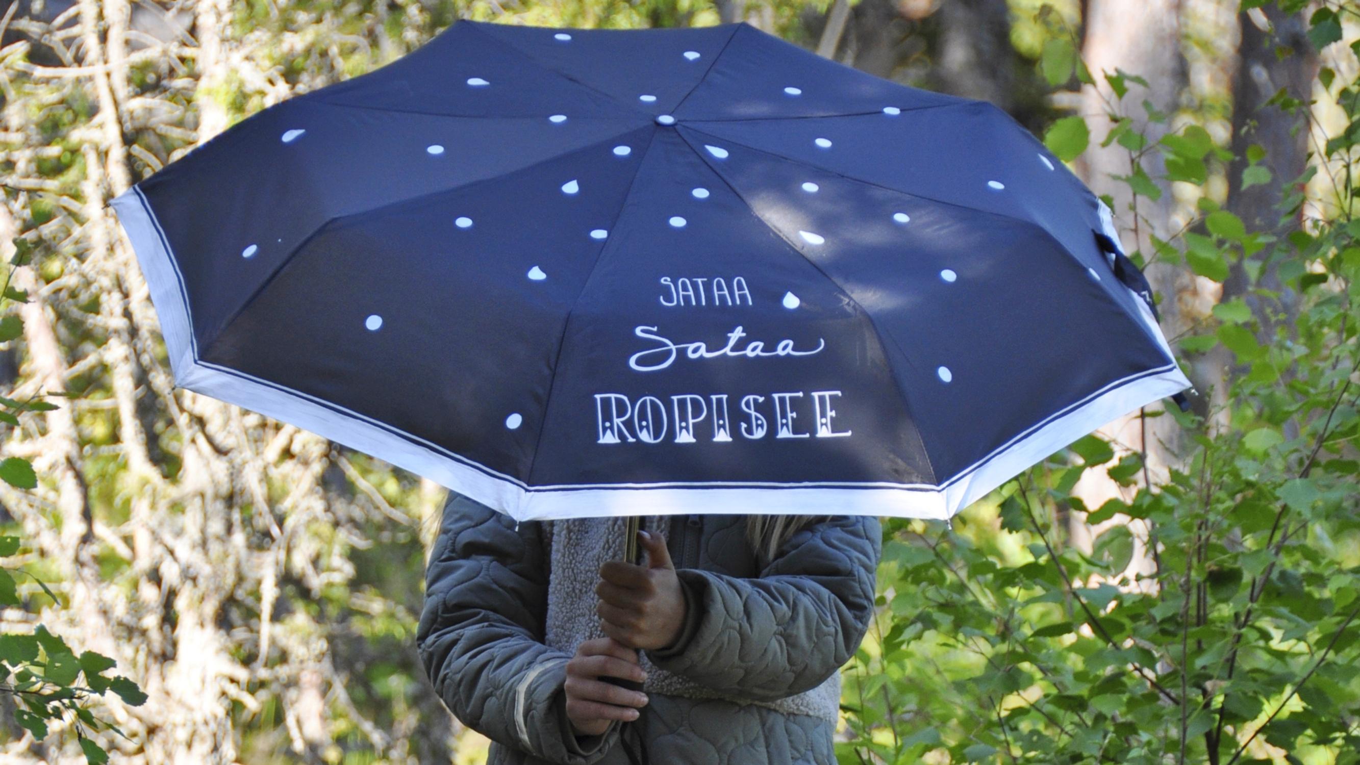 Ihanaksi tuunattu sateenvarjo saa toivomaan koiranilmaa – näin koristelet perusvarjon tusseilla ja maalilla 