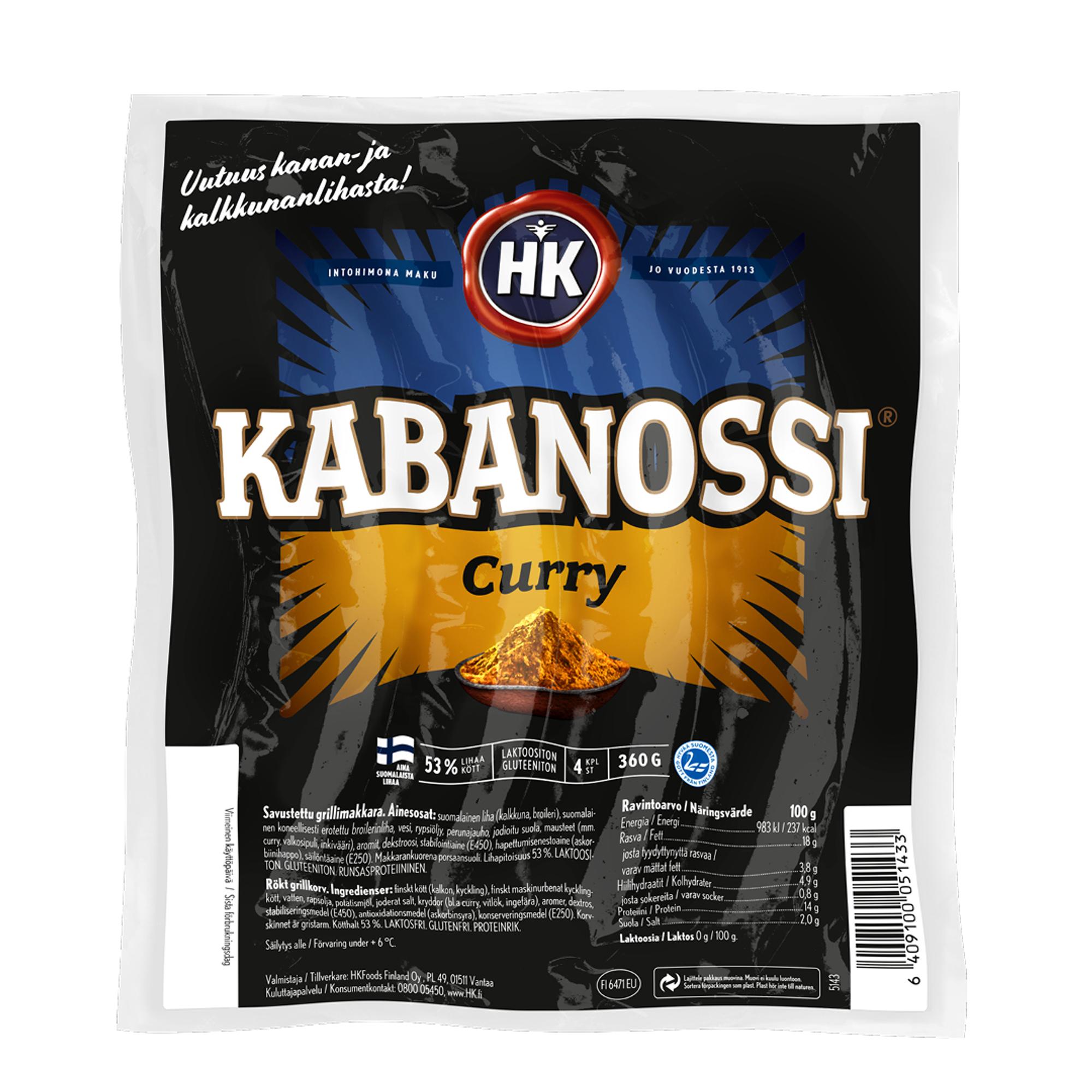 HK Kabanossi Curry, 3,65 € / 360 g.