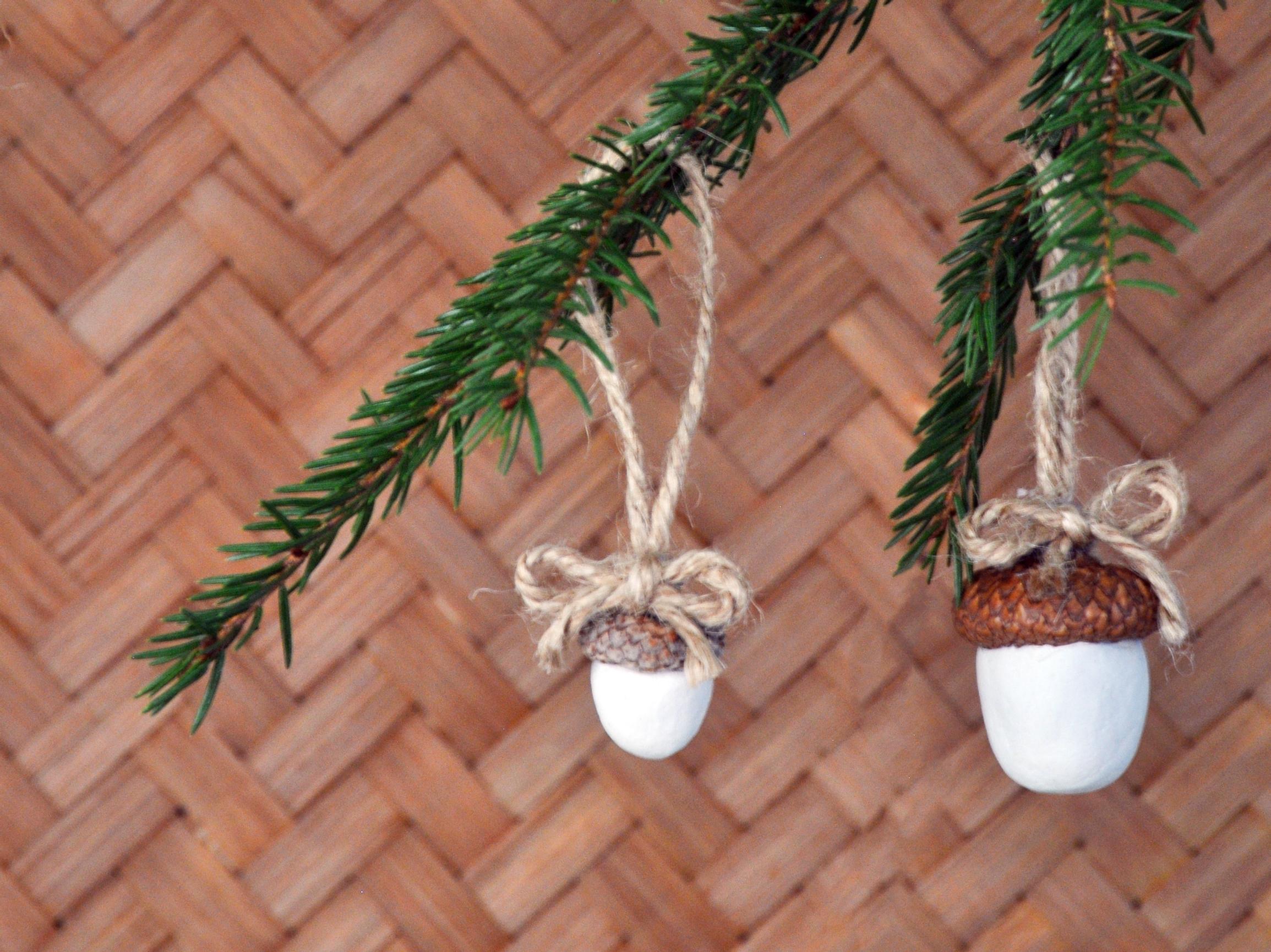 Tammenterhoista saat somat ripustettavat koristeet joulukuuseen ja syysasetelmiin – katso ohje