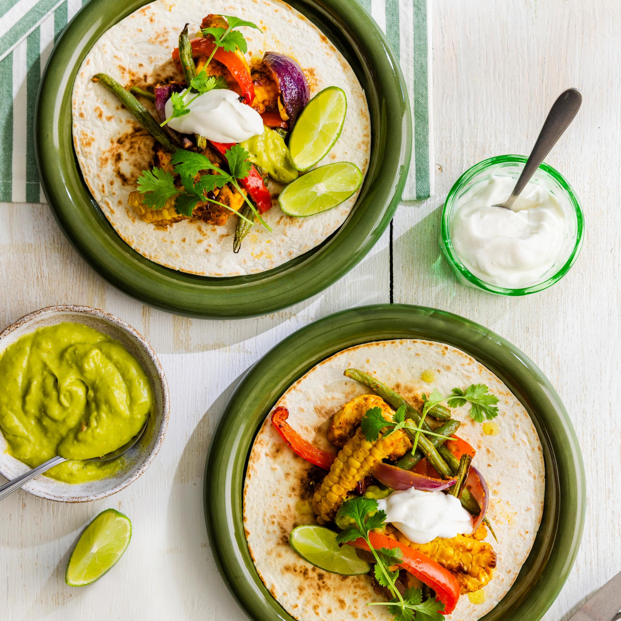 Fajitas airfryerissa – kypsennä kana ja kasvikset kätevästi yhden korin taktiikalla