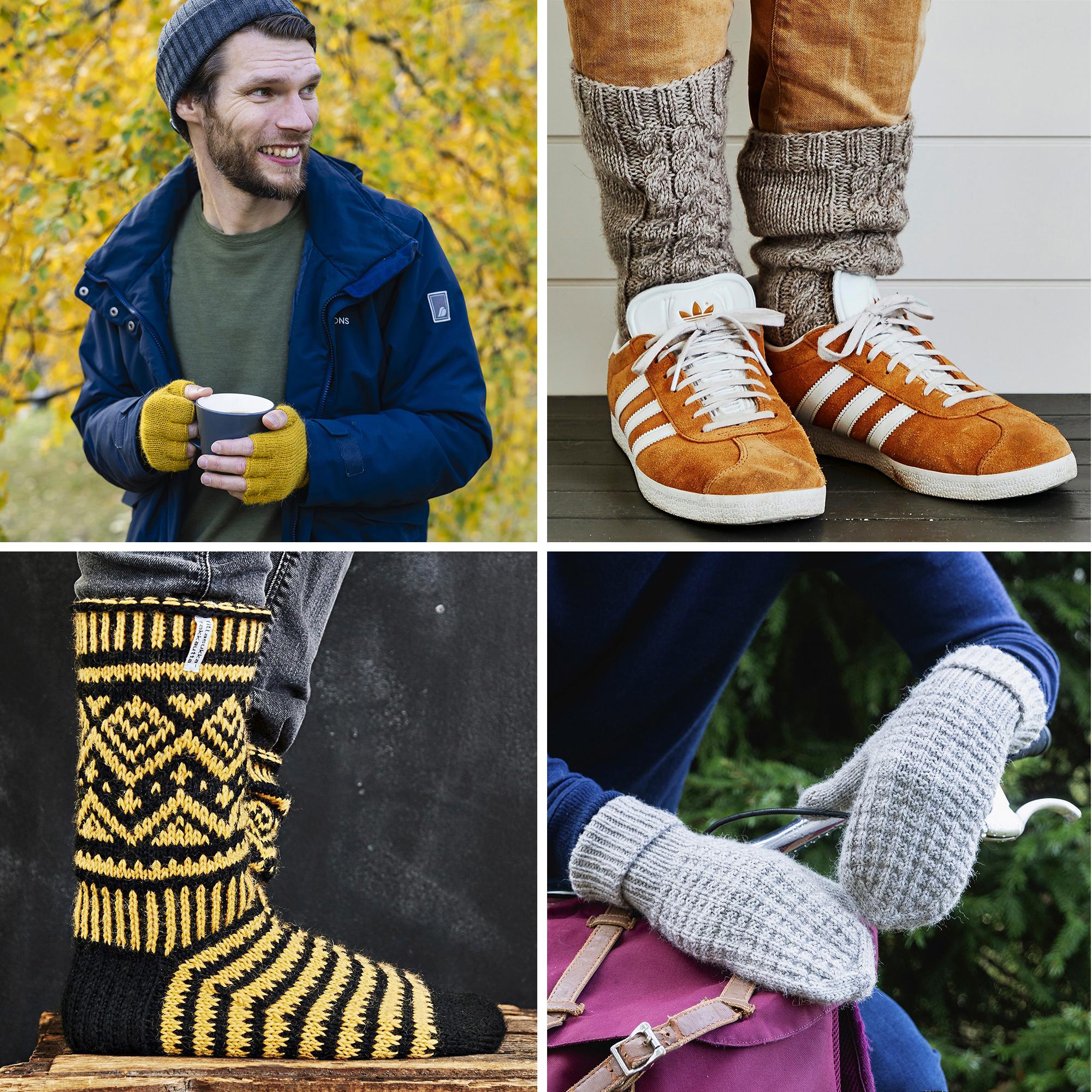 Miesten neuleet – helpot lapaset, klassikkopipo, kirjoneulesukat & 8 muuta ohjetta