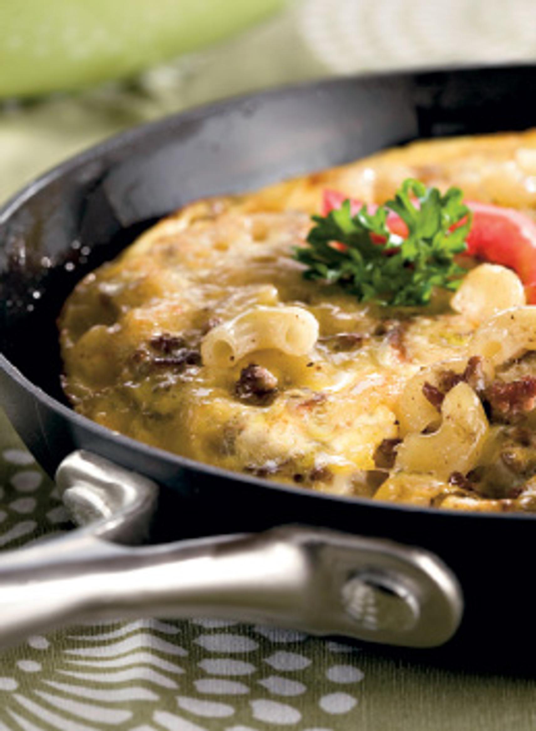 Makaronilaatikko pannulla