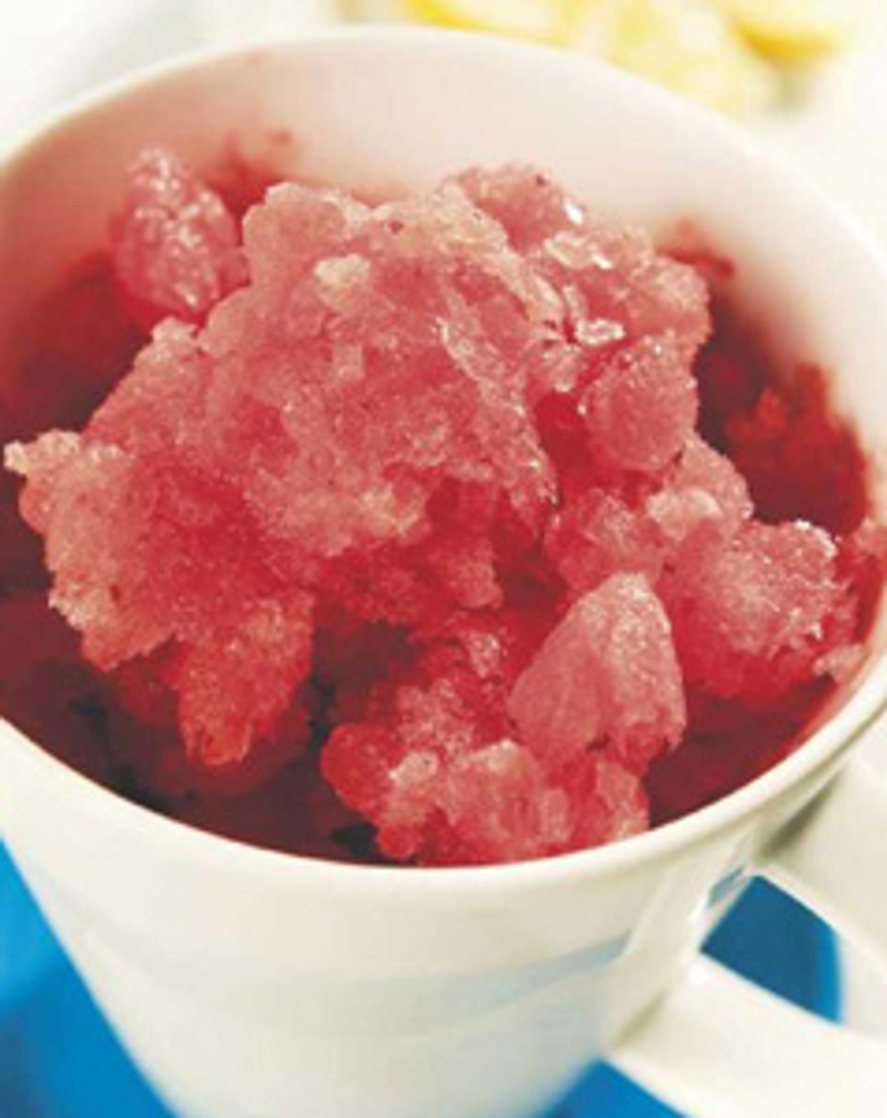 Mansikka-sitrusgranita