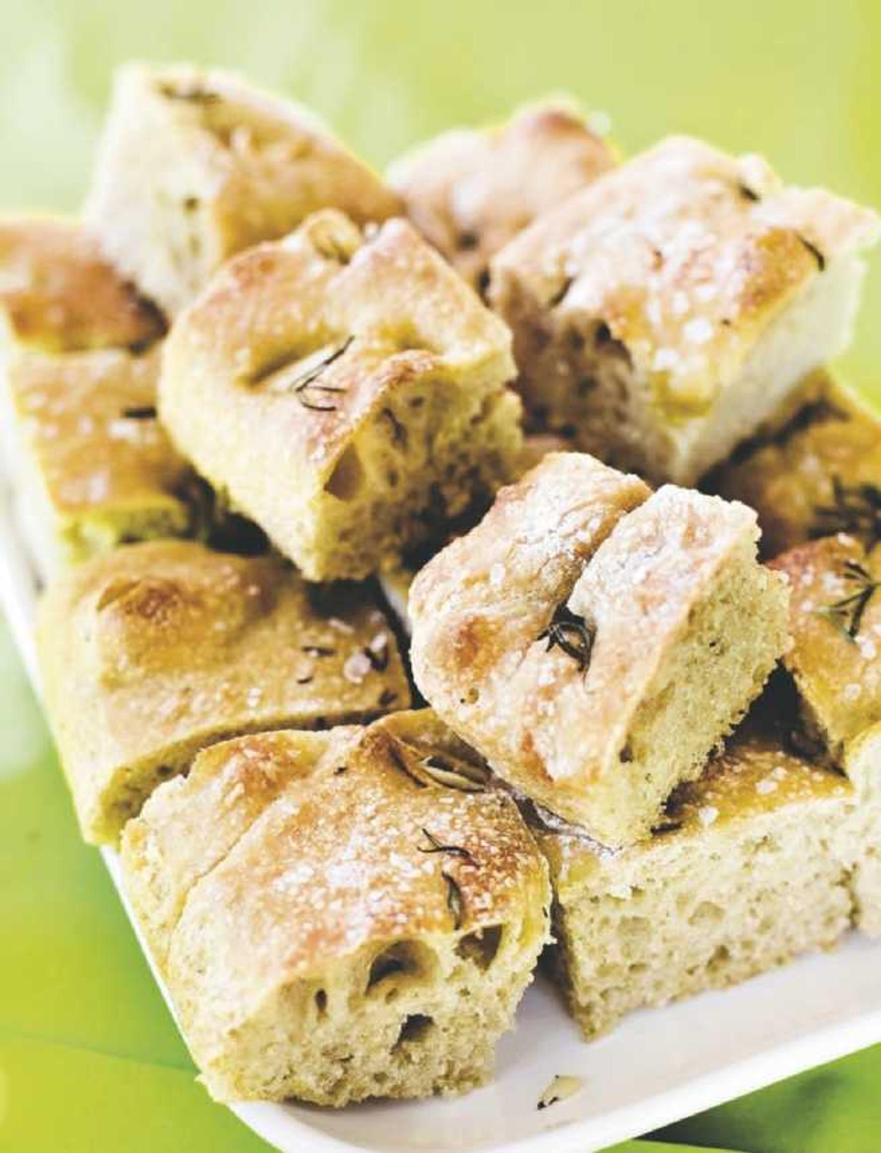 Valkosipuli-rosmariinileipä