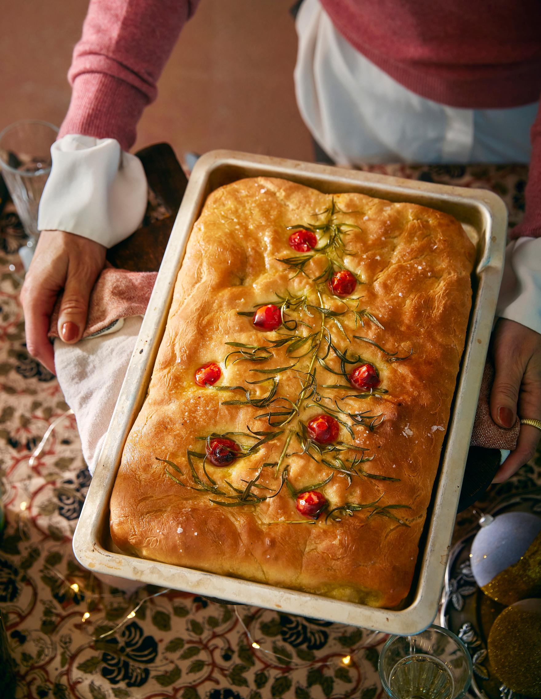 Joulukuusifocaccia