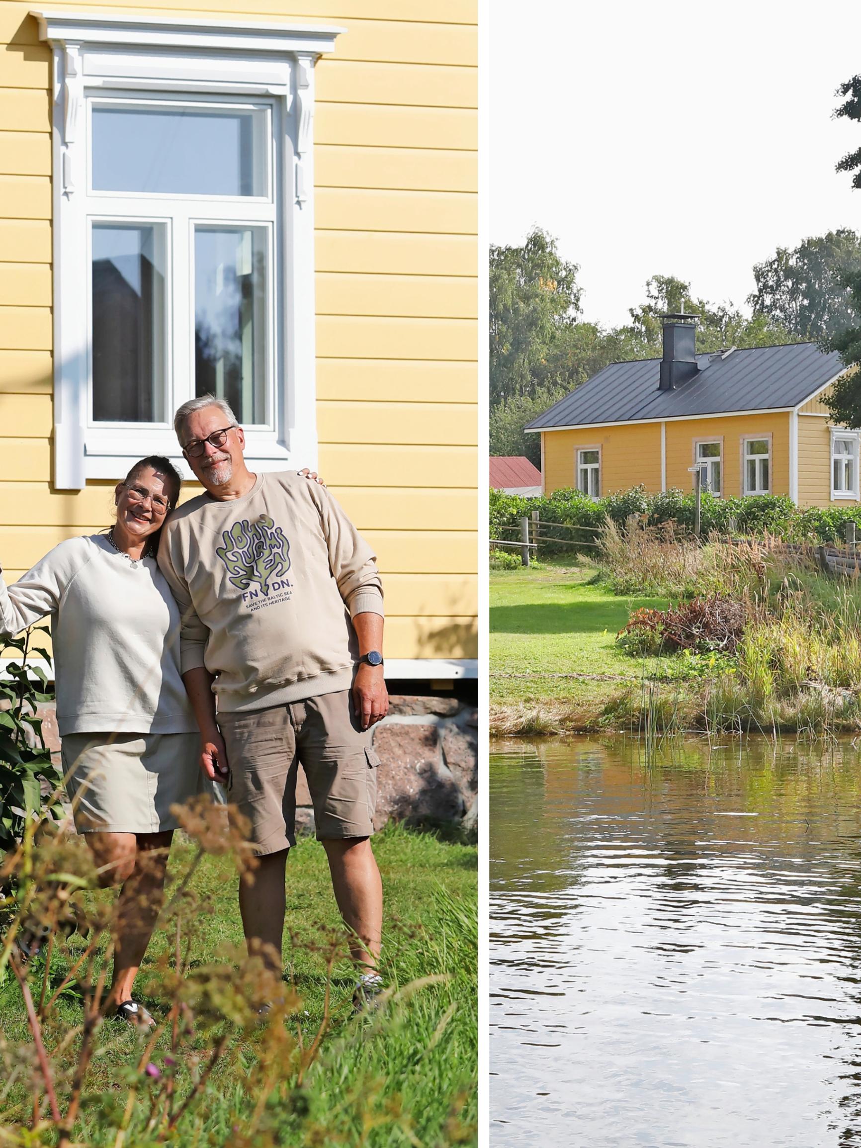 Susanne ja Markku remontoivat saaristolaistalon ulkomerellä: ”Päätimme, että se mikä tehdään, tehdään kunnolla”