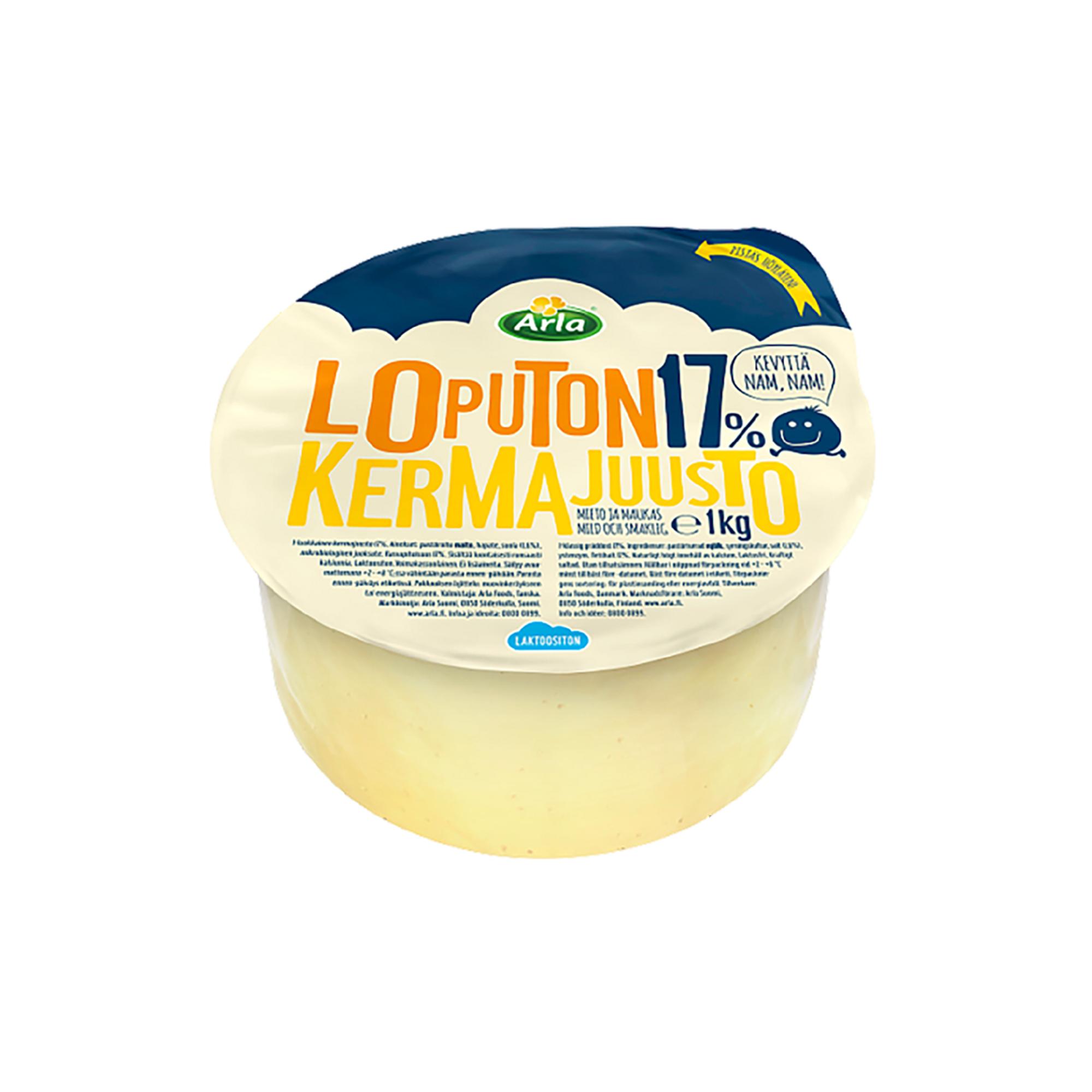Arla Loputon 17 %, 7,39€/kg.