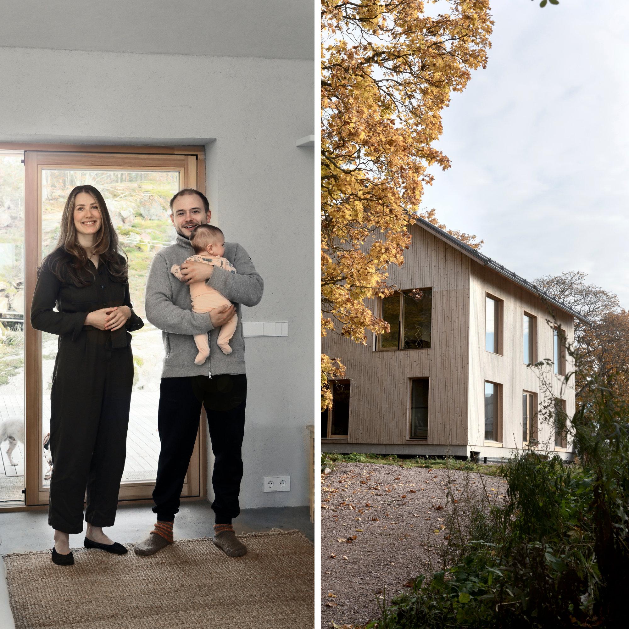 Oljesta, puusta ja savesta, niistä on ekologinen talo tehty – levollinen Villa Koppar Inkoon maalaisidyllissä on minimalistin päiväuni