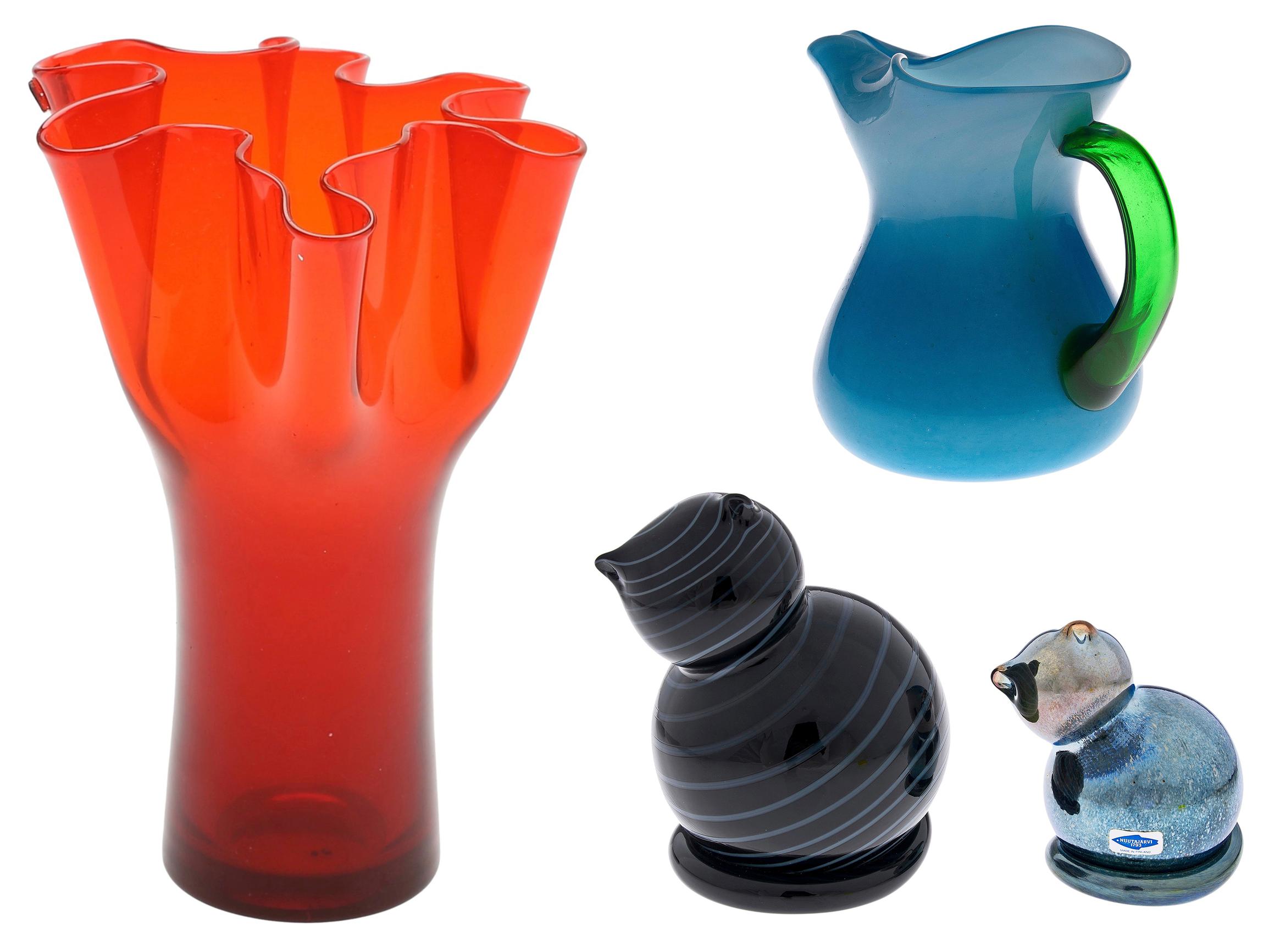 Inkeri Toikka muotoili lasia samassa tehtaassa kuin Oiva-puolisonsa – räväkät värit ja erikoiset muodot yllättävät