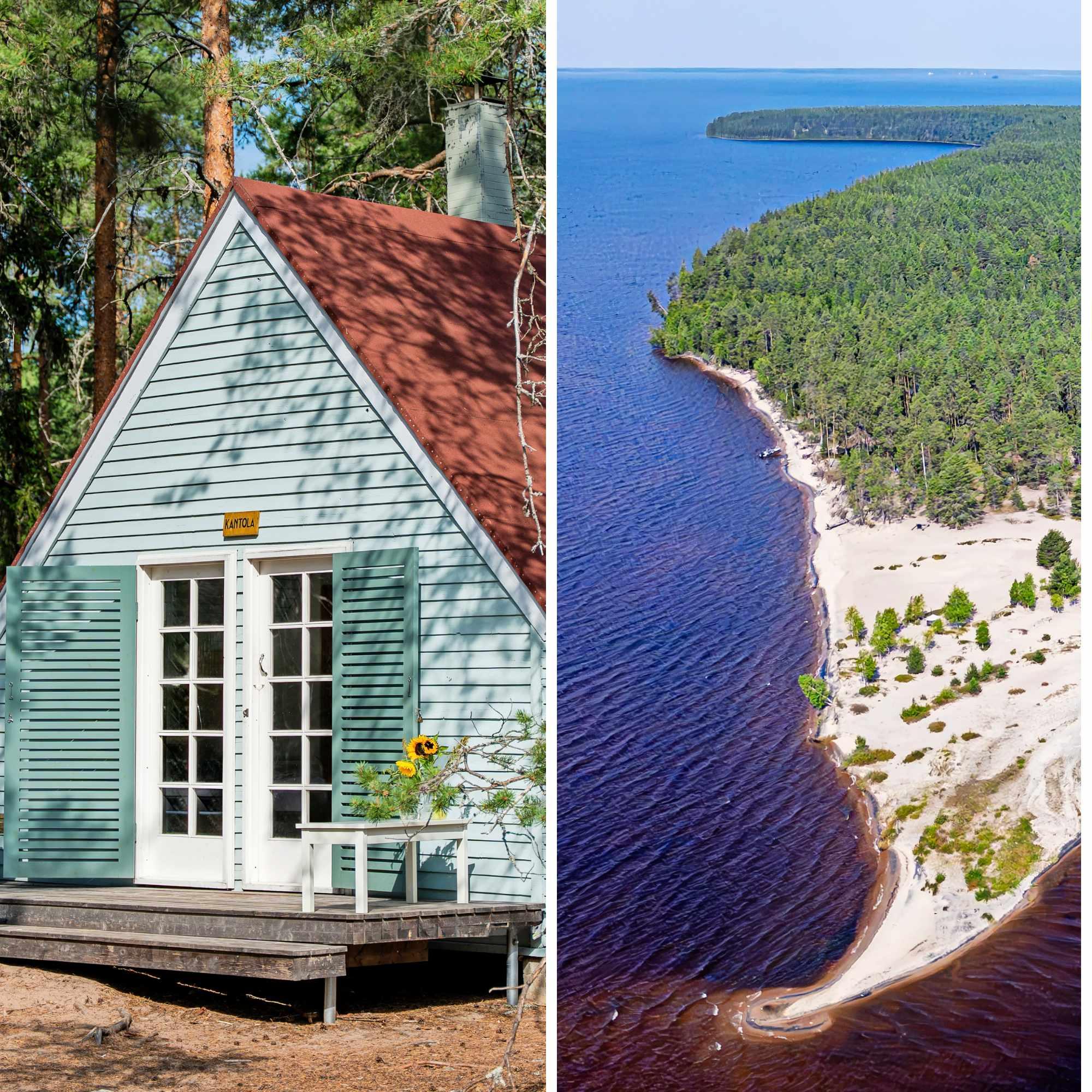 Onko tämä saari todella Suomessa? Vaaleat hiekkarannat ja nostalgiset lautamökit yllättävät keskellä Oulujärveä