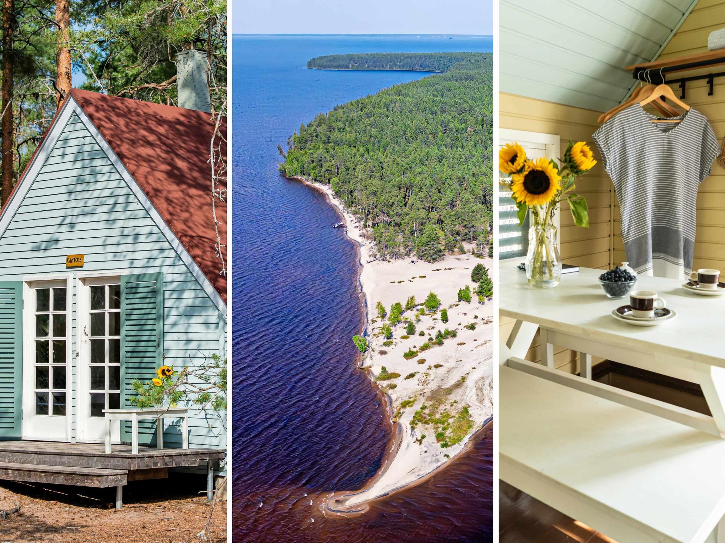 Onko tämä saari todella Suomessa? Vaaleat hiekkarannat ja nostalgiset lautamökit yllättävät keskellä Oulujärveä