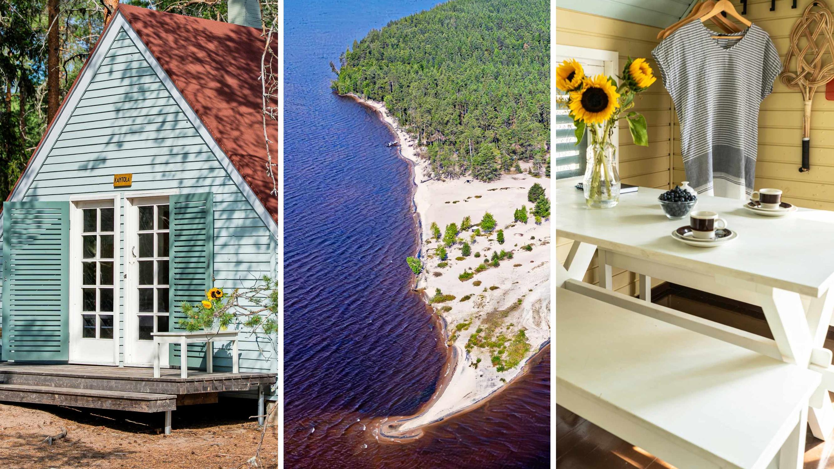 Onko tämä saari todella Suomessa? Vaaleat hiekkarannat ja nostalgiset lautamökit yllättävät keskellä Oulujärveä