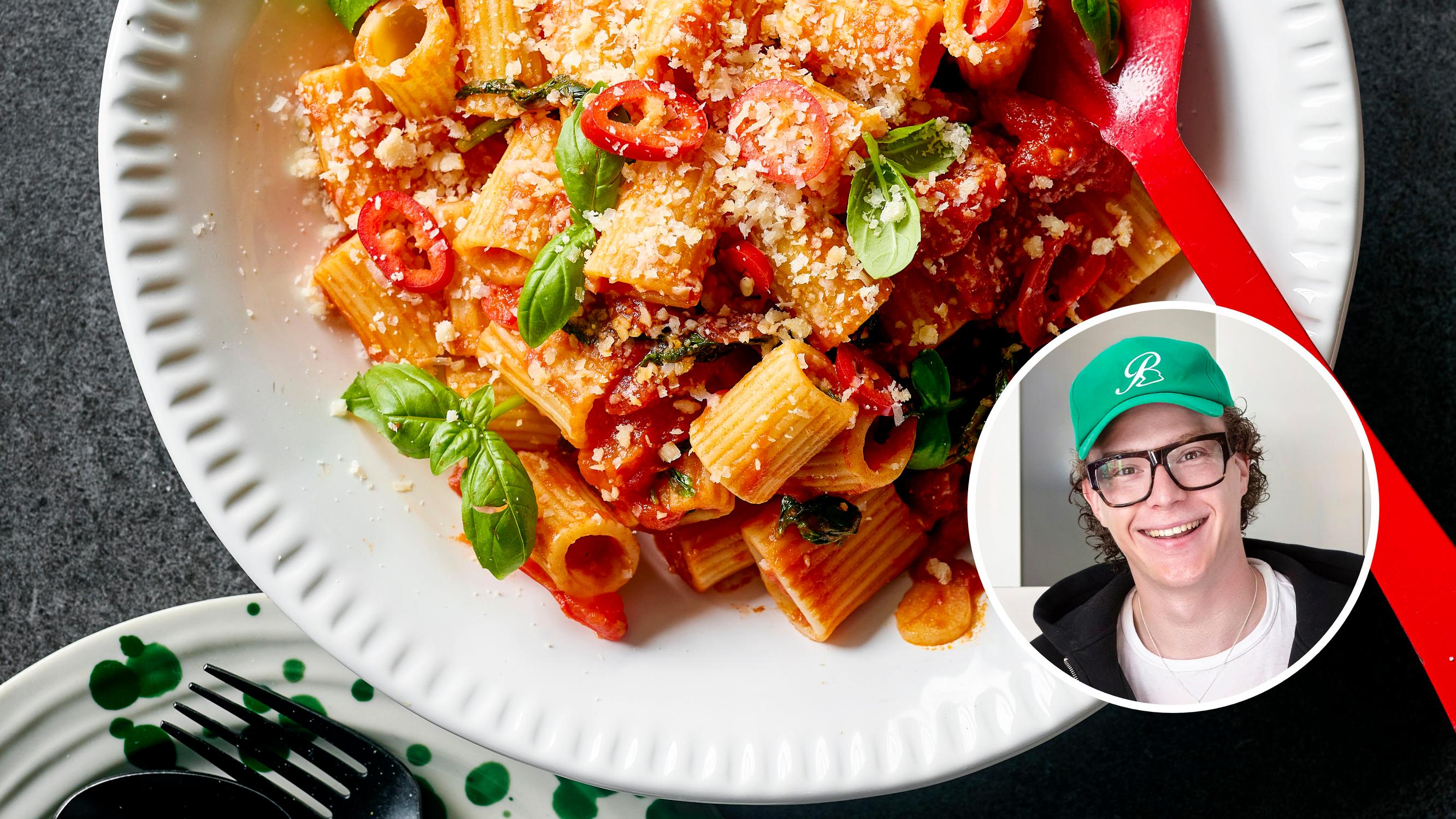 Ruokavaikuttaja Jabun arrabbiata on yksinkertaisen ihana tomaattipasta