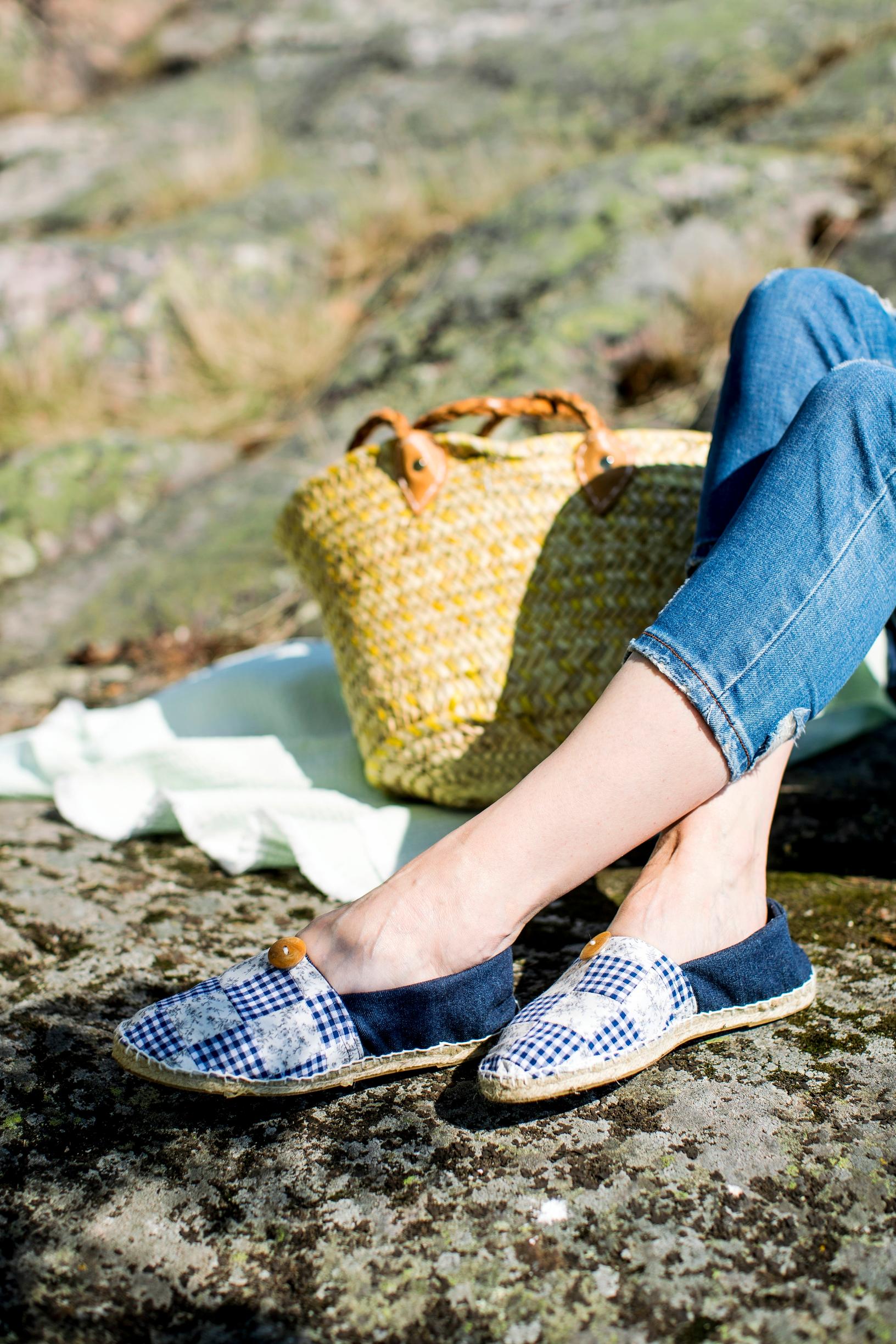 Itse tehdyt espadrillot