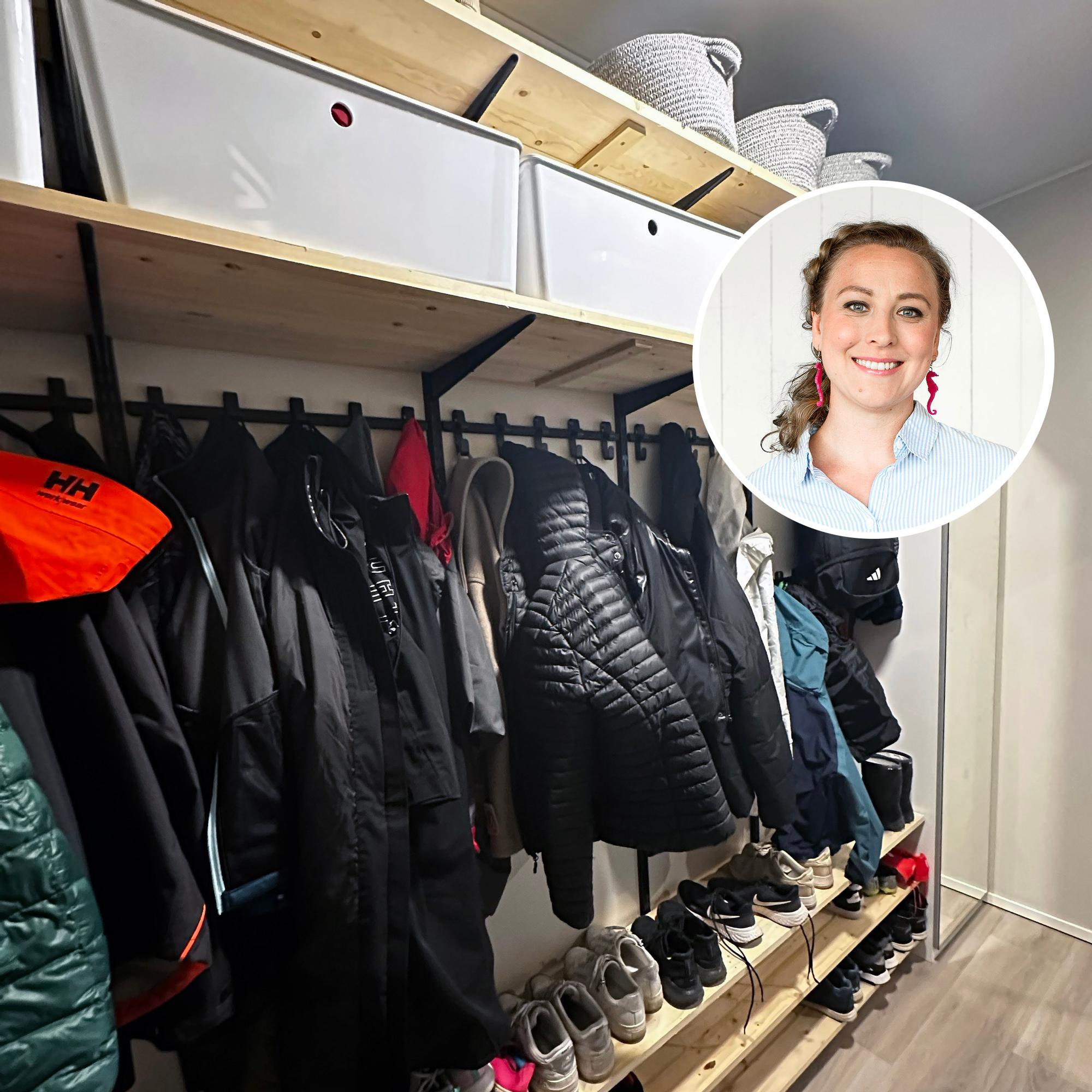 Eteinen toimivaksi satasella! Viisihenkisen perheen kamppeille löytyi paikkansa diy-ratkaisujen avulla – katso ennen & jälkeen -kuvat