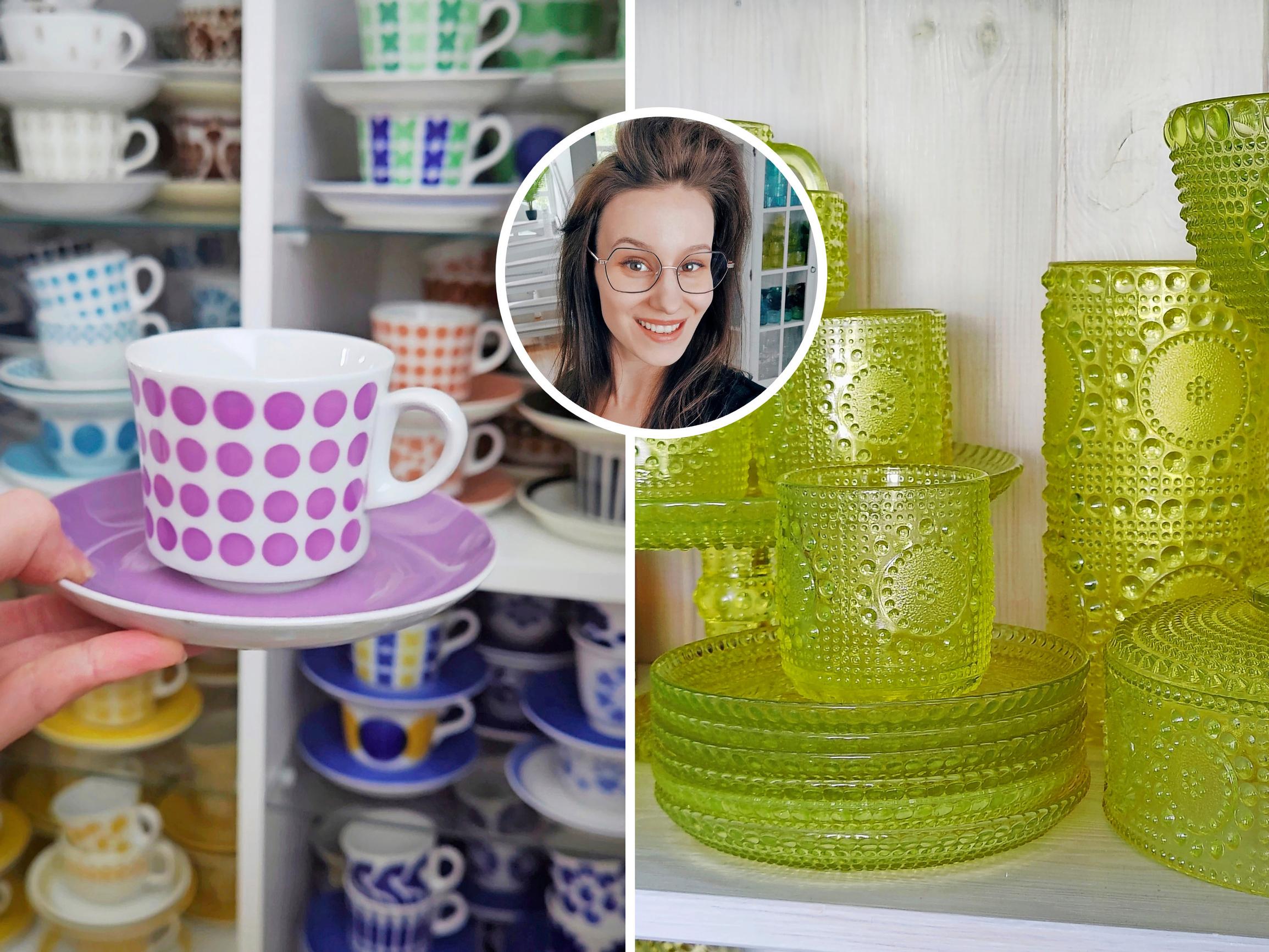 Arabian puhalluskupit ovat kirppisharrastaja Kian heikkous: ”Monista kupeista löytyy jo tuplat”