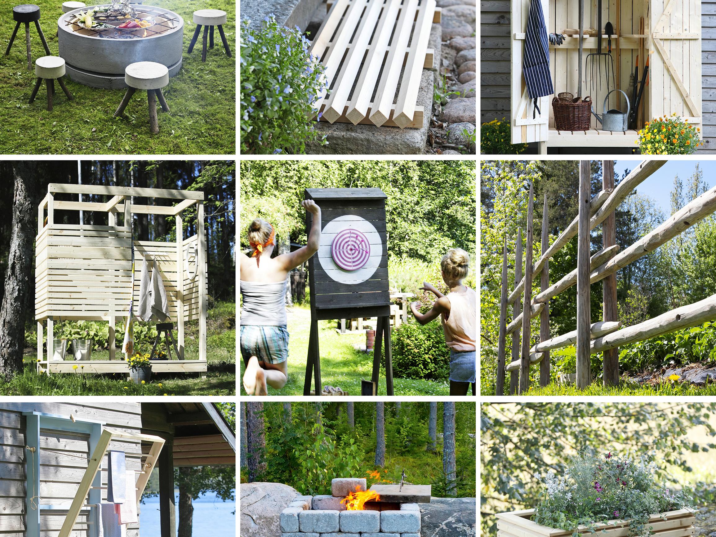 Vasara, nauloja ja auringonpaistetta! Kokosimme 13 kesäistä nikkarointi-ideaa kotiin ja mökille – kurkkaa ohjeet 