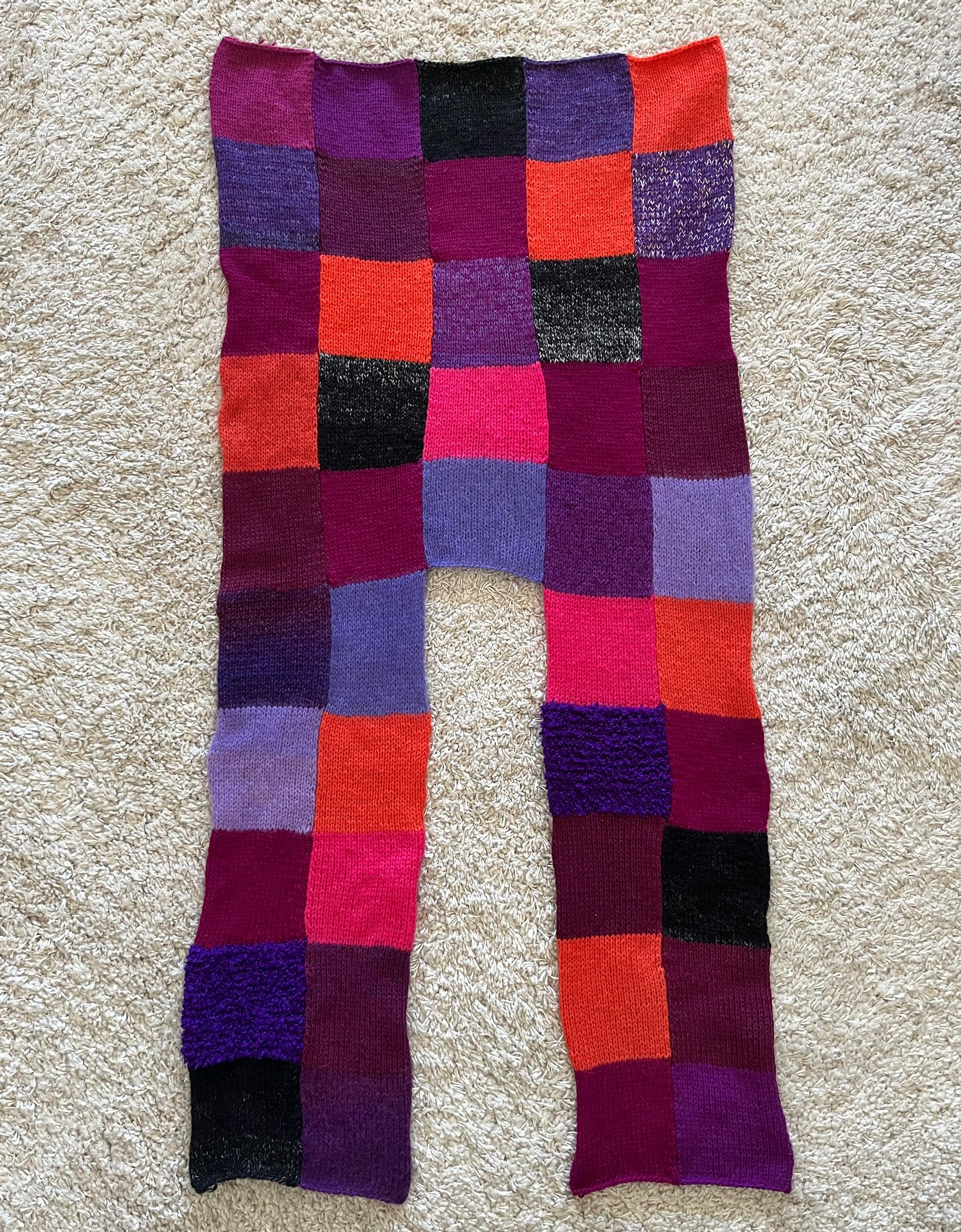 Tilkkuneuletakki, vartalo-osa