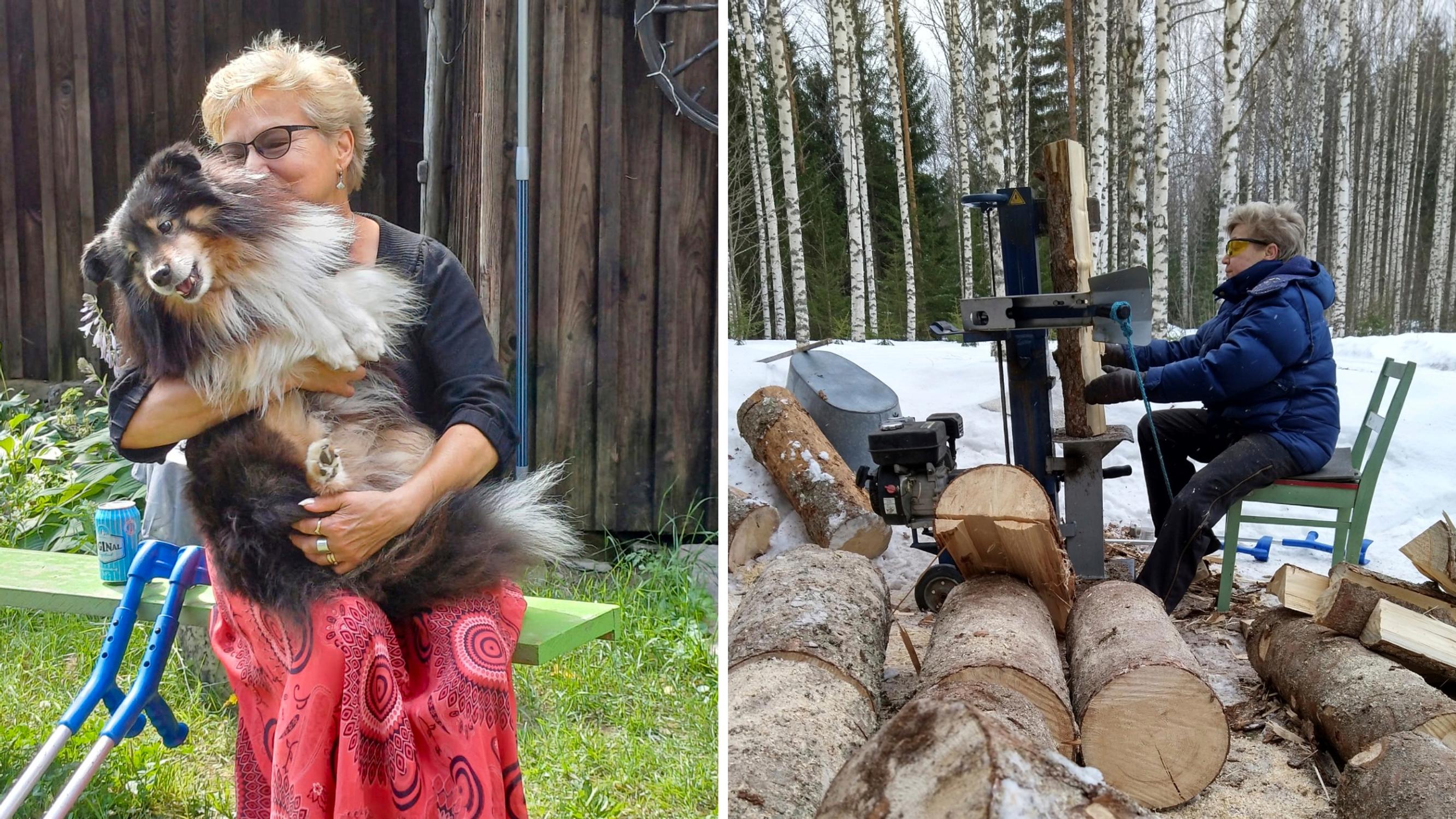 Tuulan kuolioon mennyt jalka korvattiin proteesilla, mutta mökkihommat jatkuvat uusia konsteja keksien: ”Periksi ei anneta” 