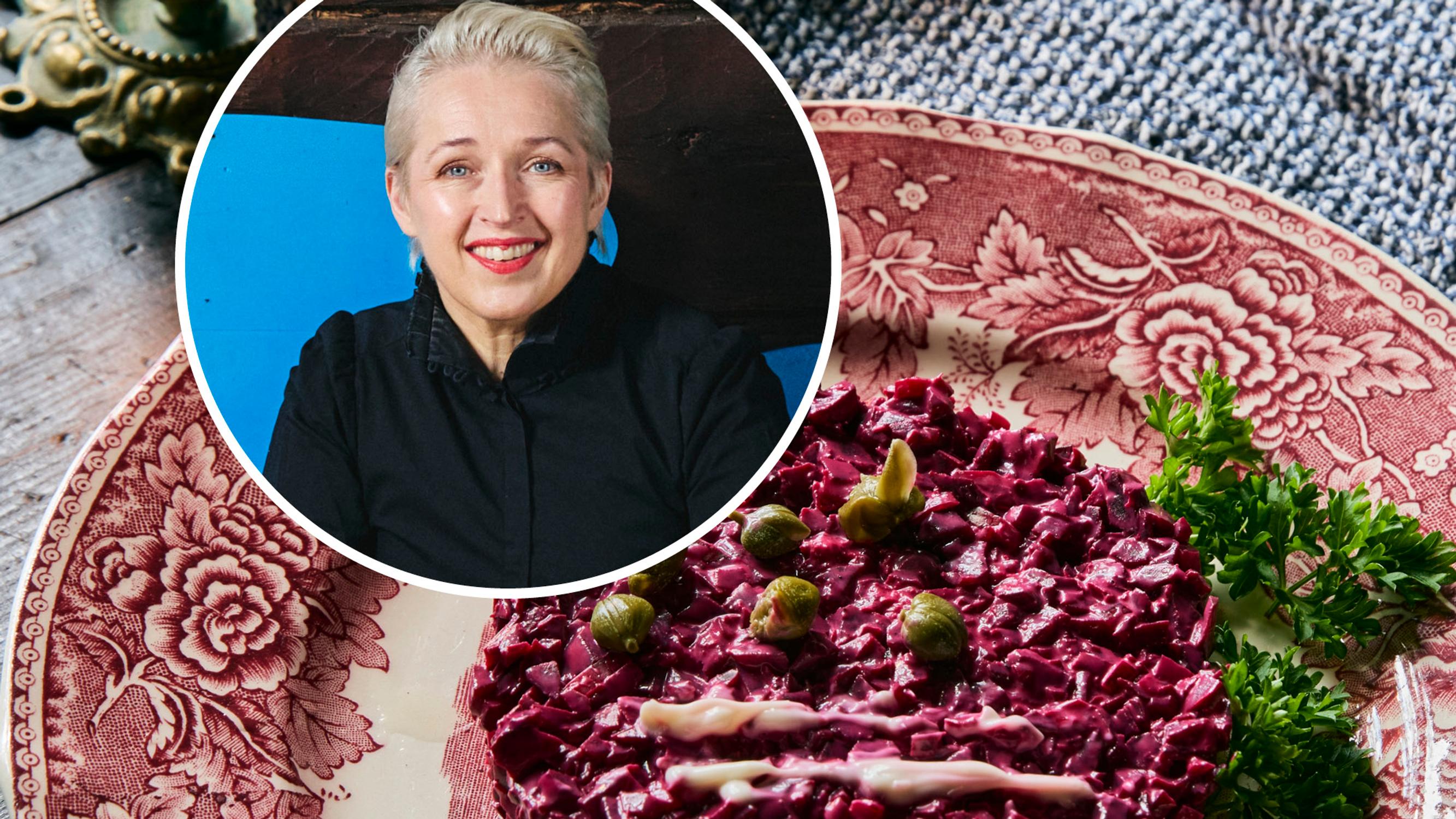 Punajuuritartar Anna Perhon ohjeella – ”Vegetartar maistuu mainiolta mallasleivän päällä tai alkuruokana ihan sellaisenaan”