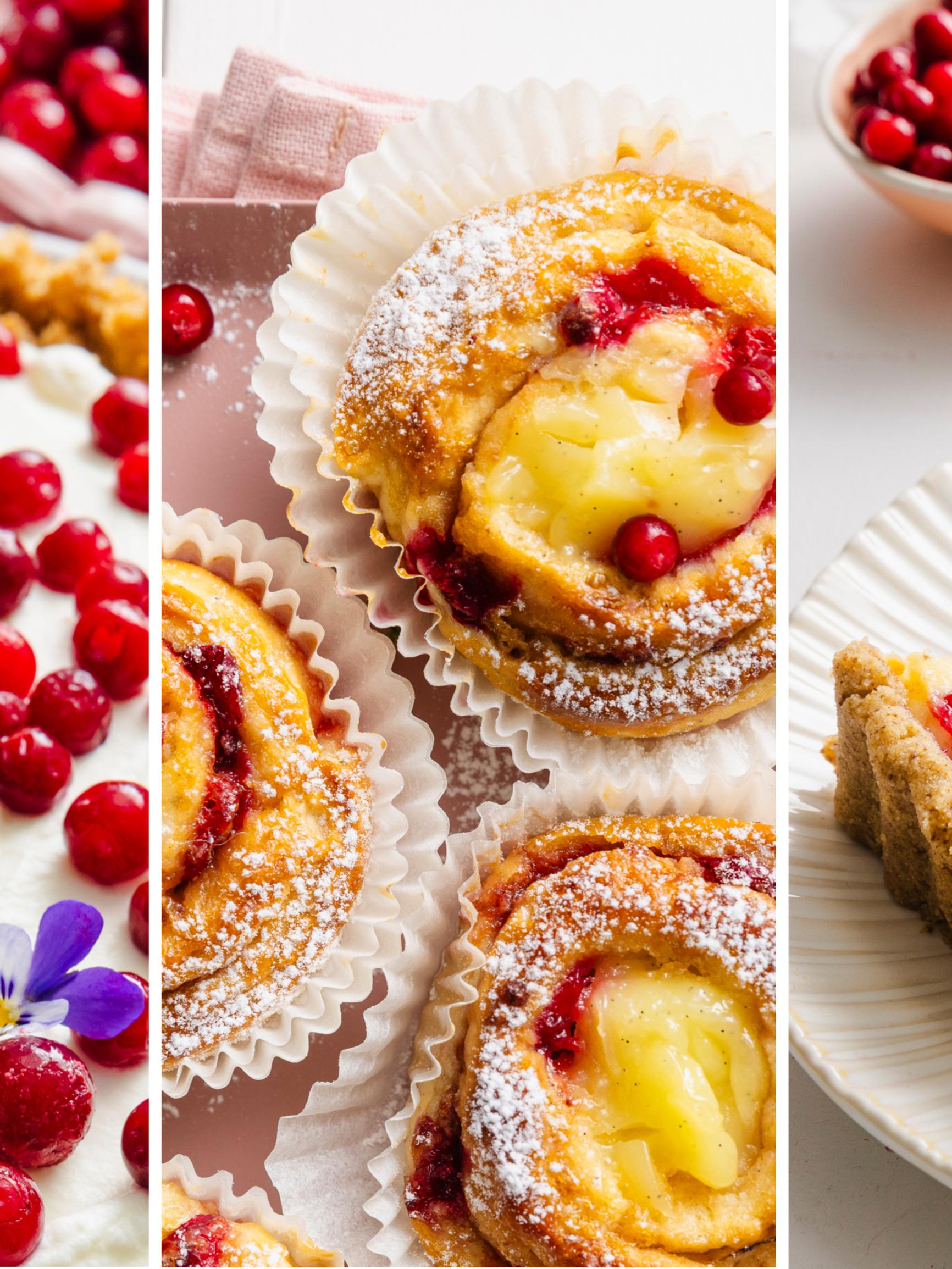 3 × parasta puolukasta – leivo piirakka, pullia tai puoloffee