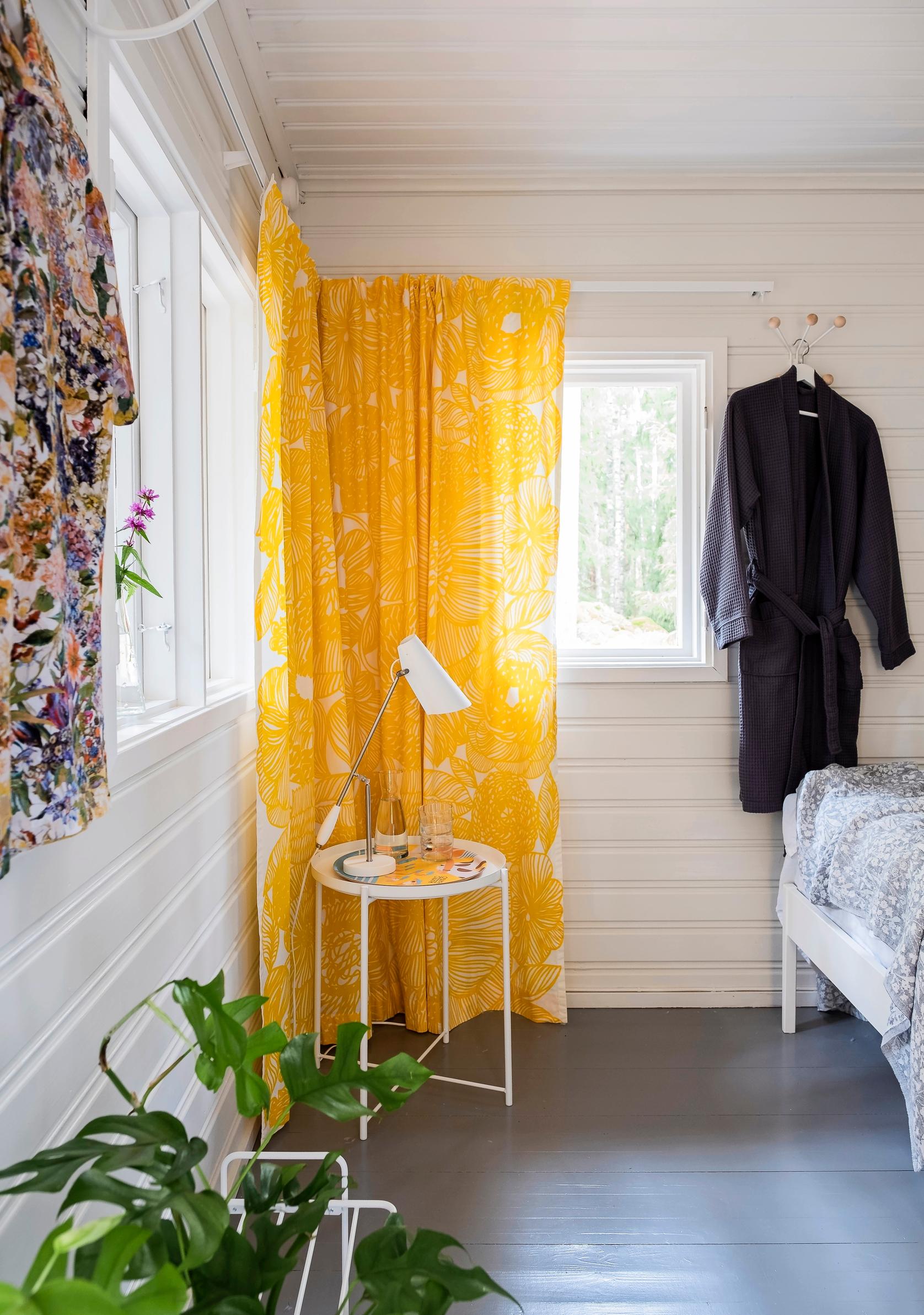 Vierasmökin pirteä sisustus