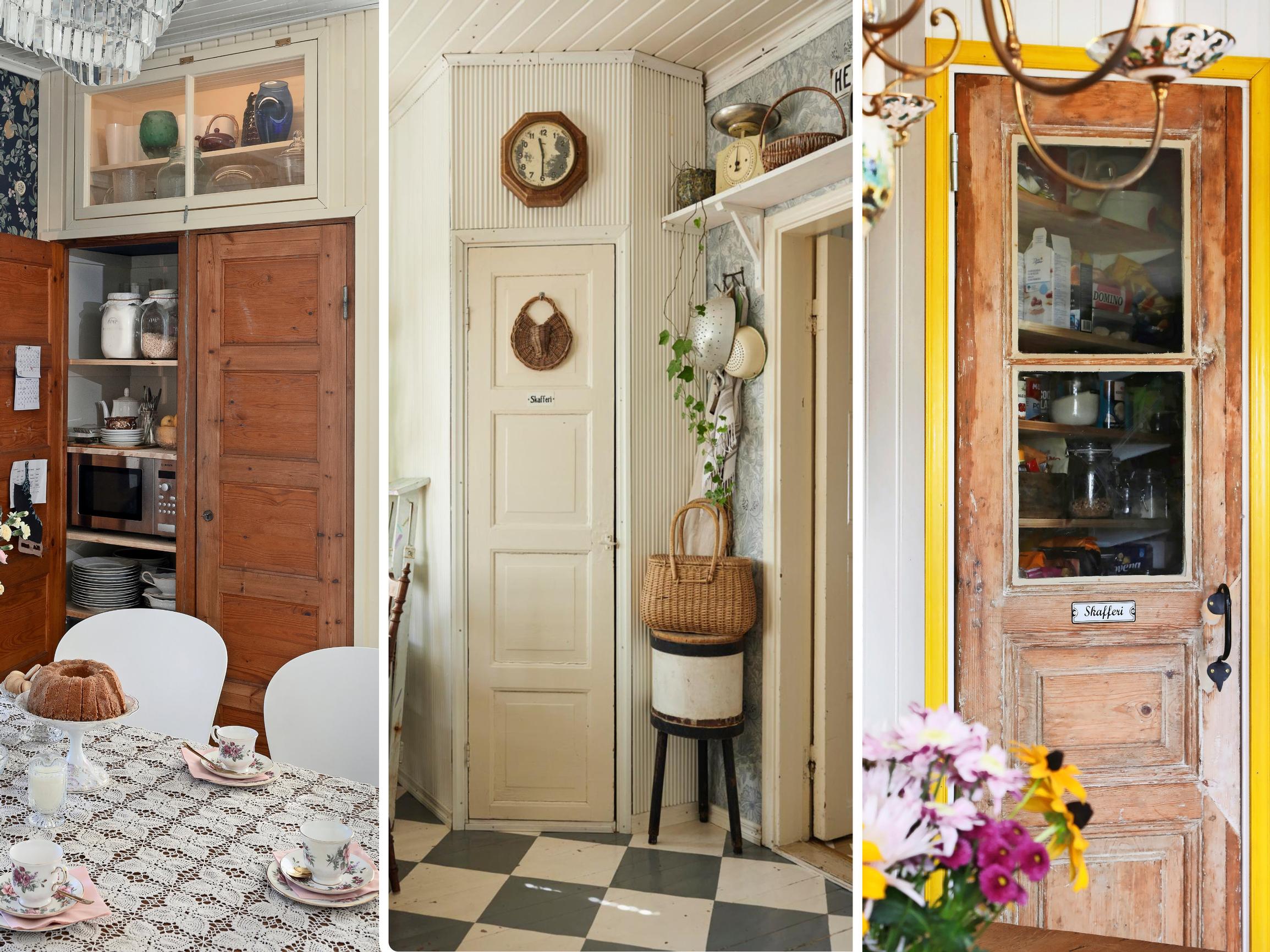 6 × unelmien skafferi – mummolasta tuttu ruokakomero tekee paluun keittiöön