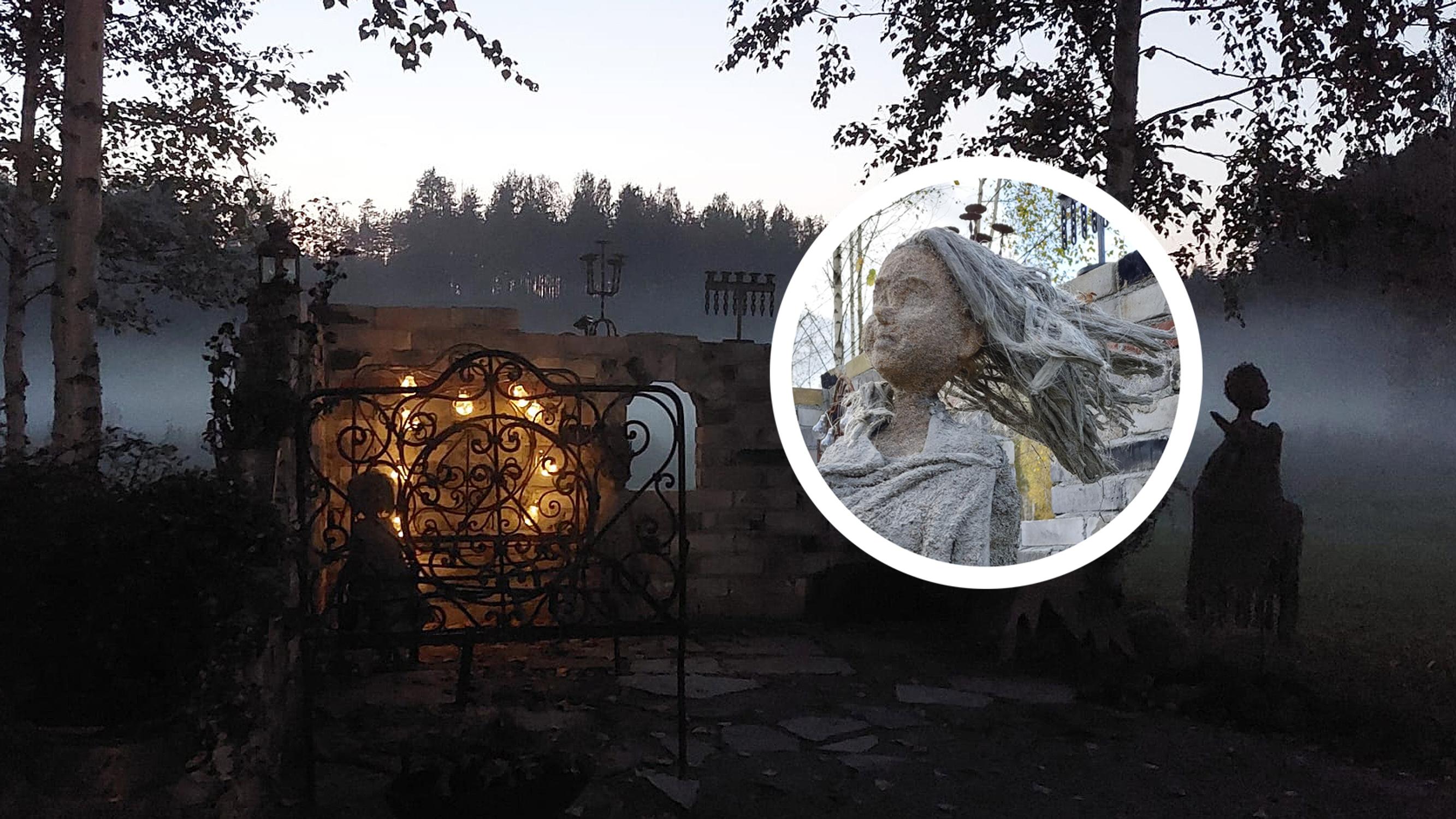 Neidot kuin Skotlannin nummilta tai tuulisilta rannoilta? Tarja ja Seppo rakensivat pihalleen tunnelmallisen rauniopuutarhan
