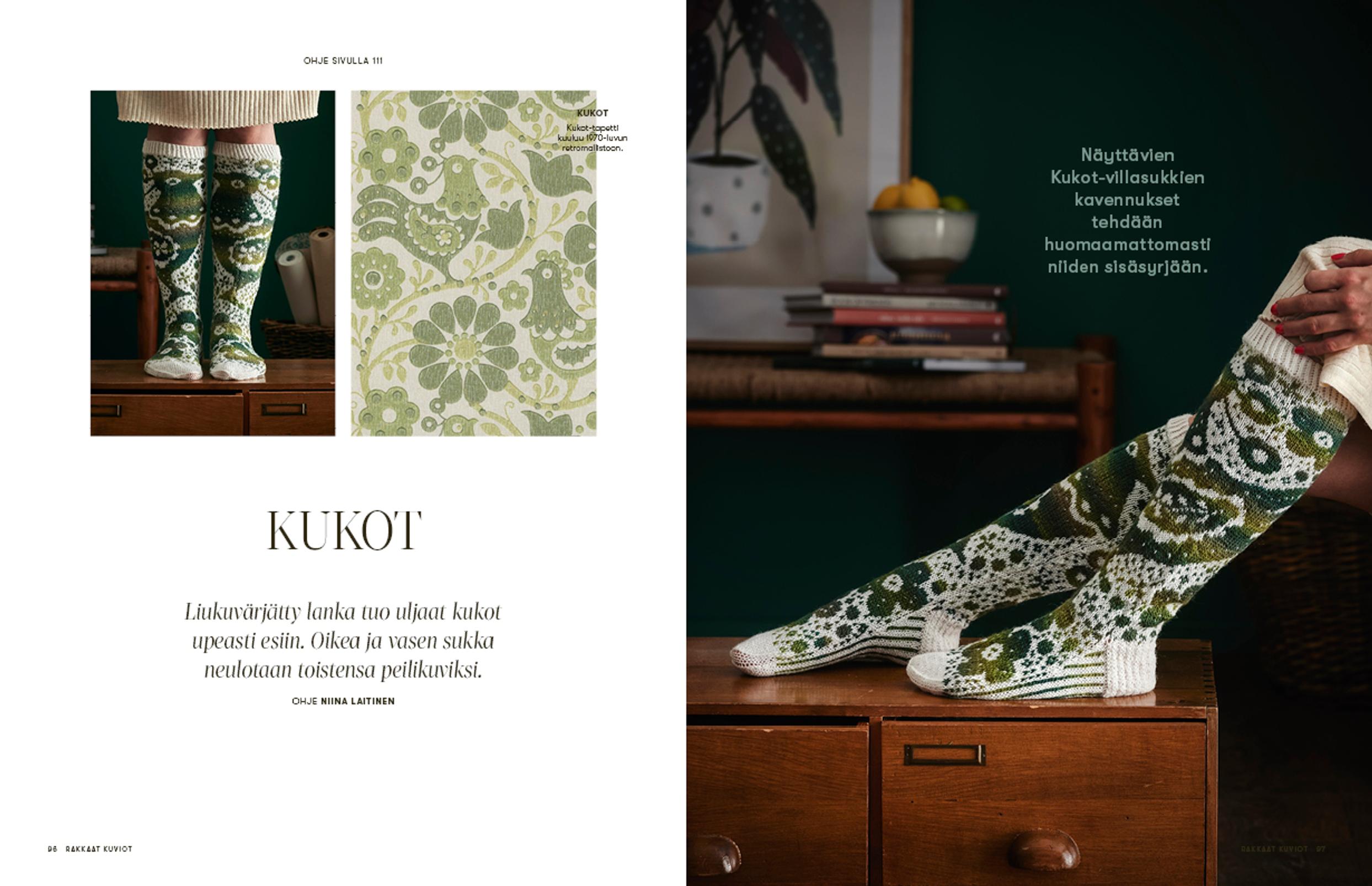 Kukot-sukat, Rakkaat kuviot -lehti