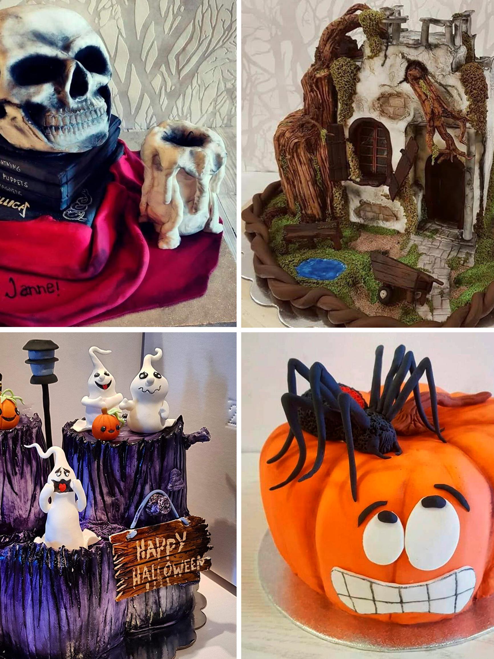 Haukkaa rauniotaloa! Oululainen Karoliina leipoo niin hienoja halloween-kakkuja, ettei moni usko niitä kakuiksi ollenkaan