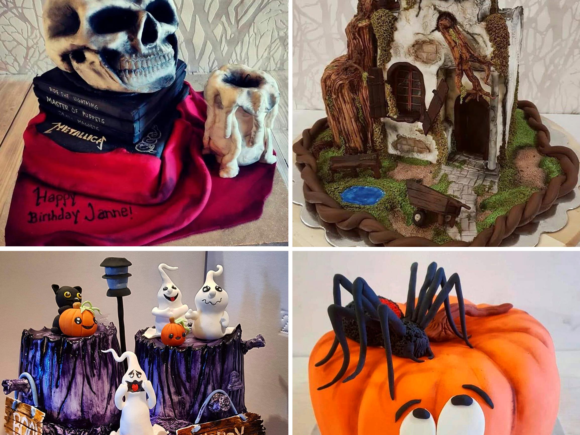 Haukkaa rauniotaloa! Oululainen Karoliina leipoo niin hienoja halloween-kakkuja, ettei moni usko niitä kakuiksi ollenkaan