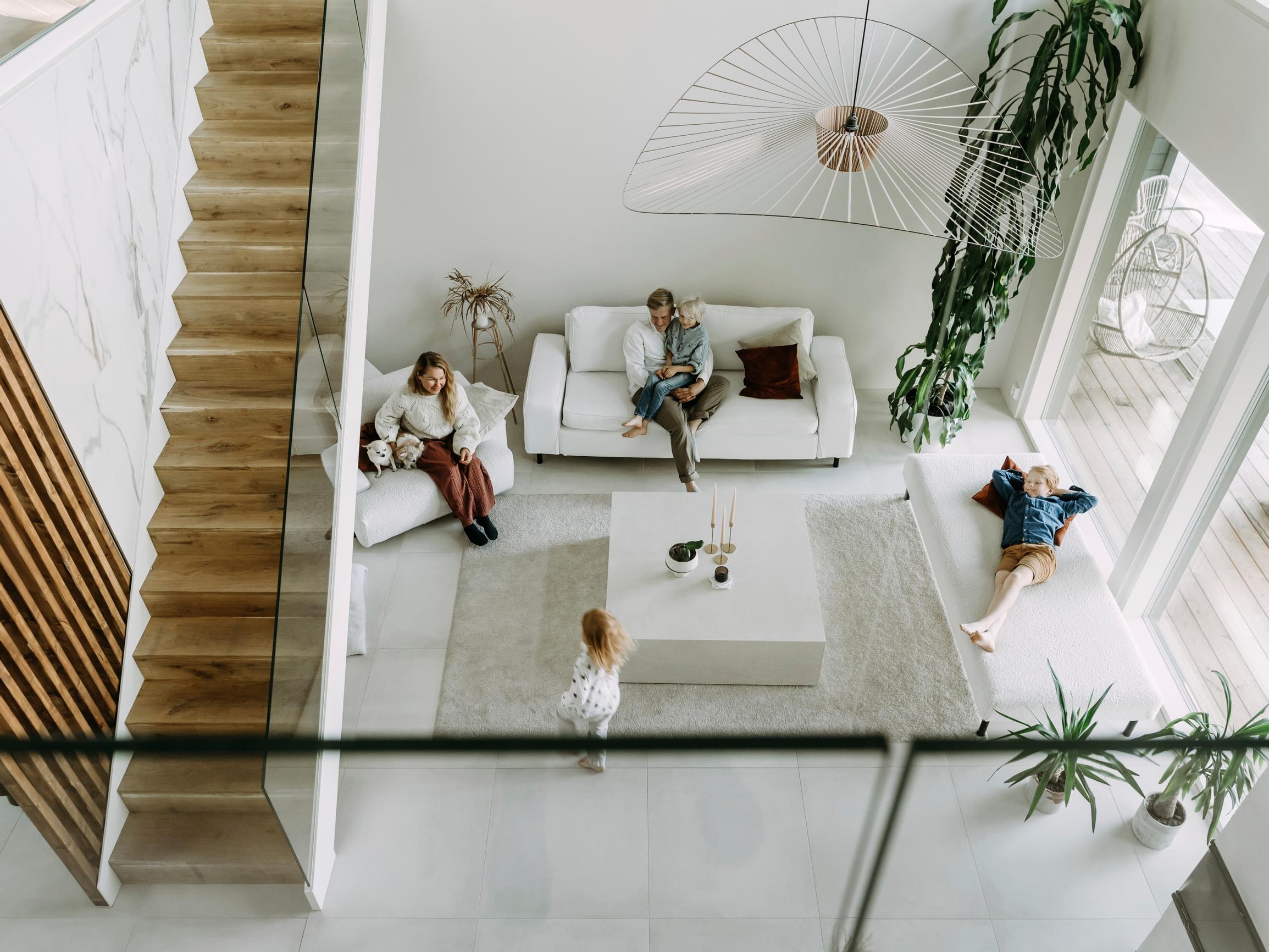 Siemenestä kasvatettu passion ja yli kolmemetrinen traakkipuu – lapsiperheen kodissa on tilaa kasvaa joka suuntaan