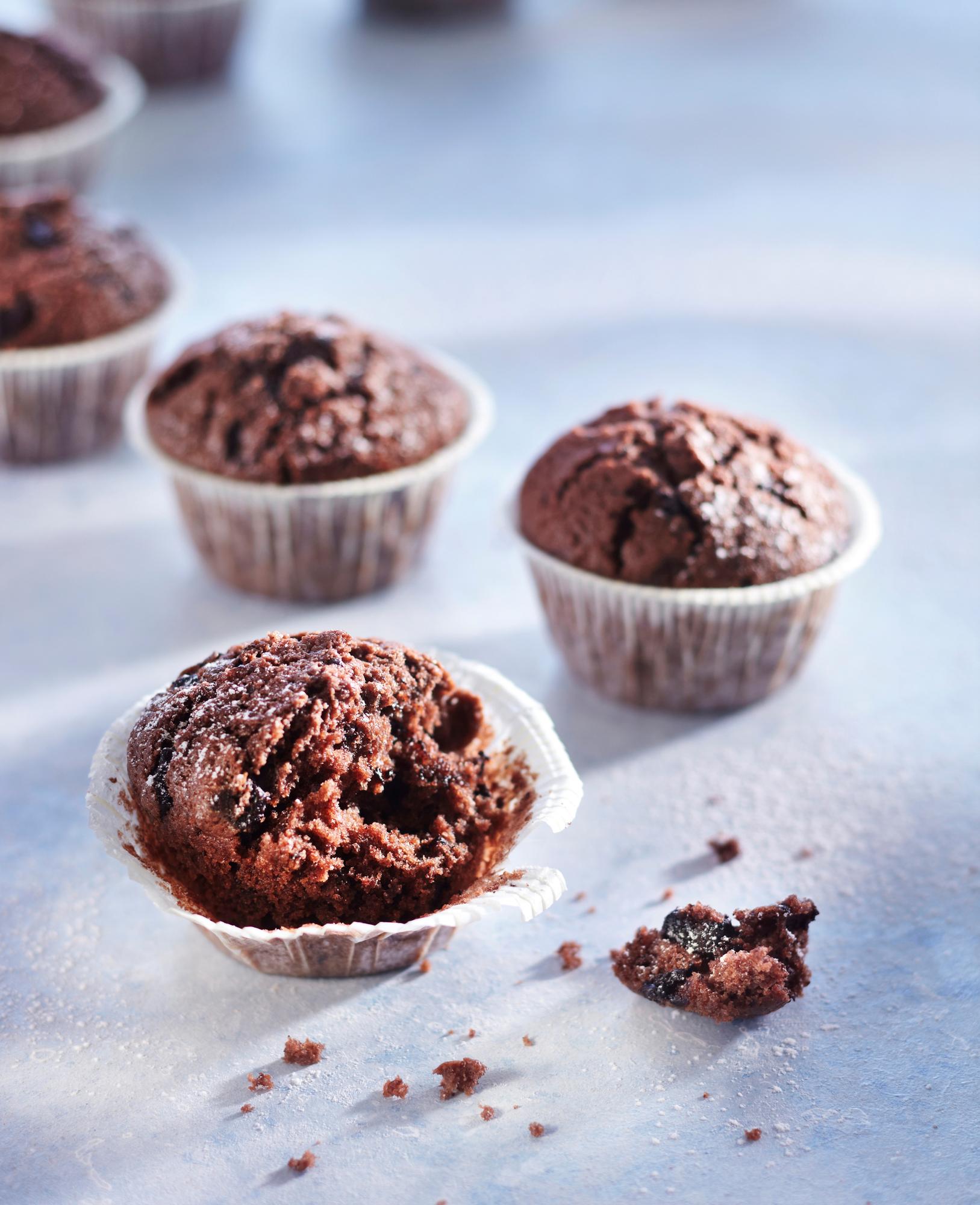 Muffinssit – suklaa, mustikka ja pähkinä | Meillä kotona