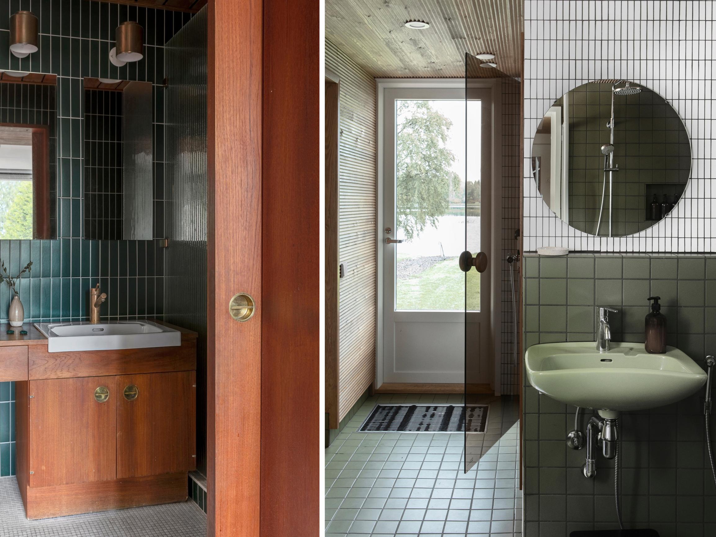 Tuo 70-luku takaisin kylpyhuoneeseen – tiikin lämpöä, karkkiväriset altaat ja muut ideat retrotyyliseen pesutilaan