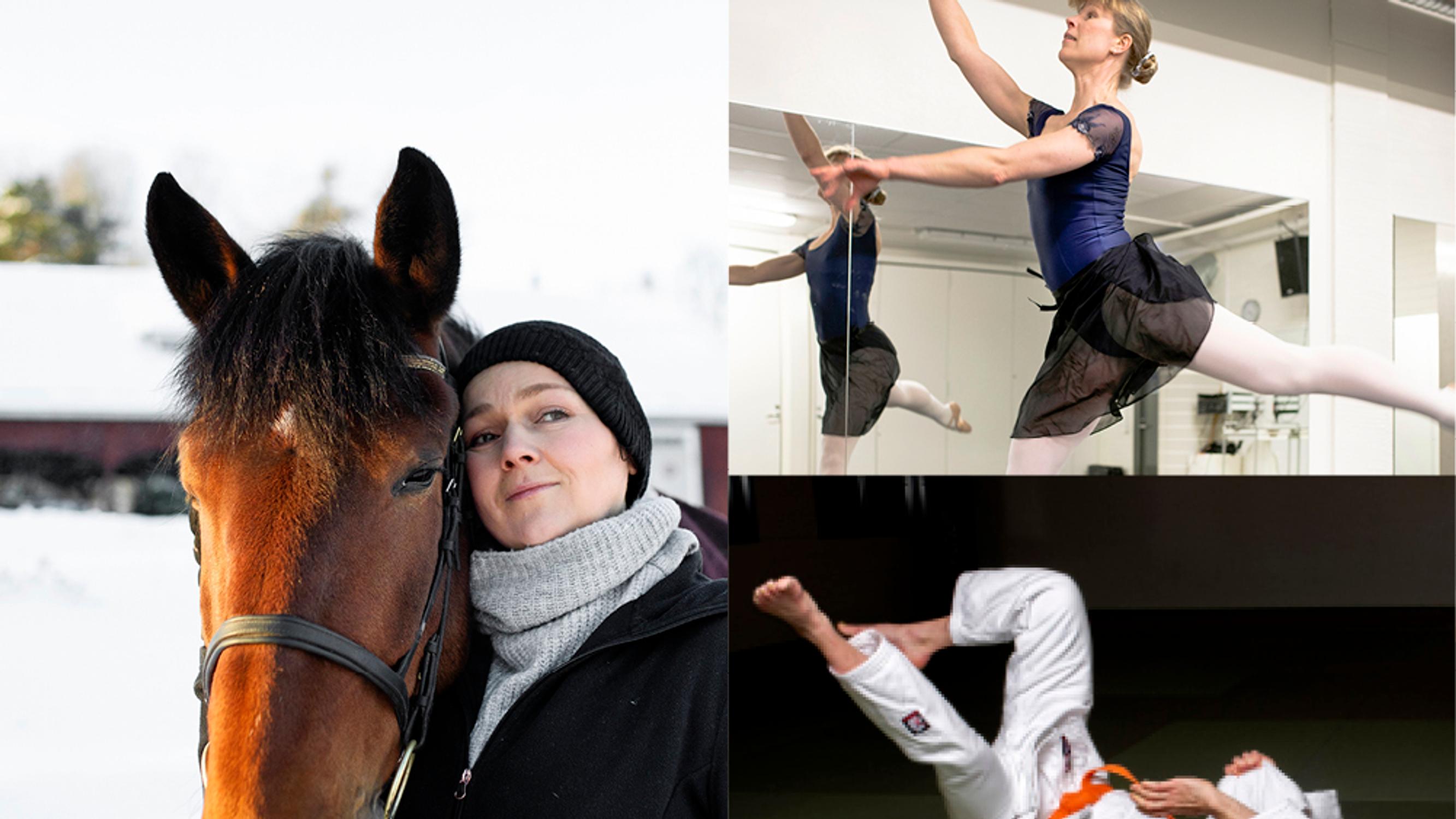 Judoa, balettia, ratsastusta... Mari, Aino ja Maria löysivät aikuisina ilon vanhoista lapsuuden harrastuksista
