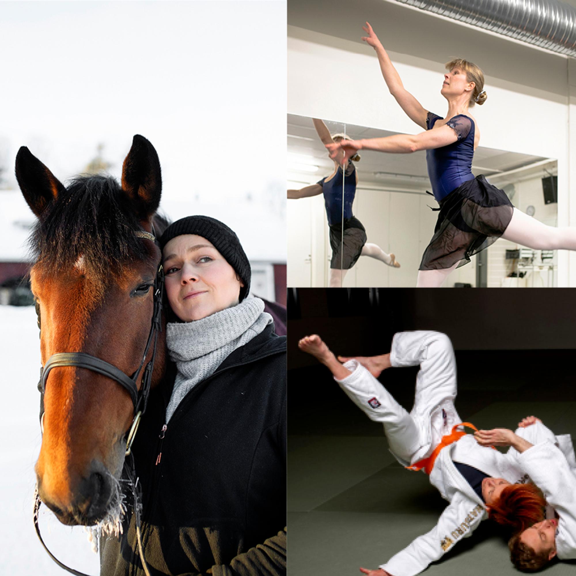 Judoa, balettia, ratsastusta... Mari, Aino ja Maria löysivät aikuisina ilon vanhoista lapsuuden harrastuksista