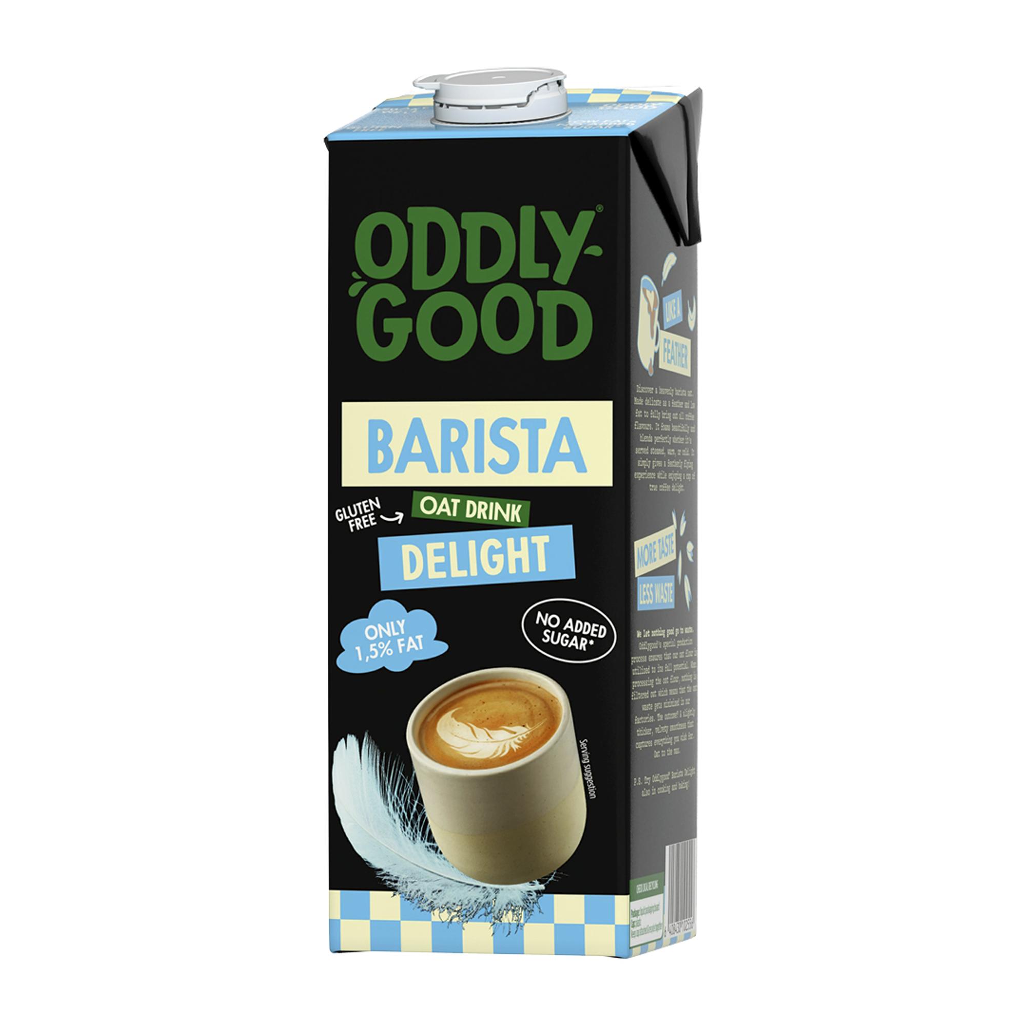 Oddlygood Barista kaurajuoma Delight, 1,99 € / 1 litra.