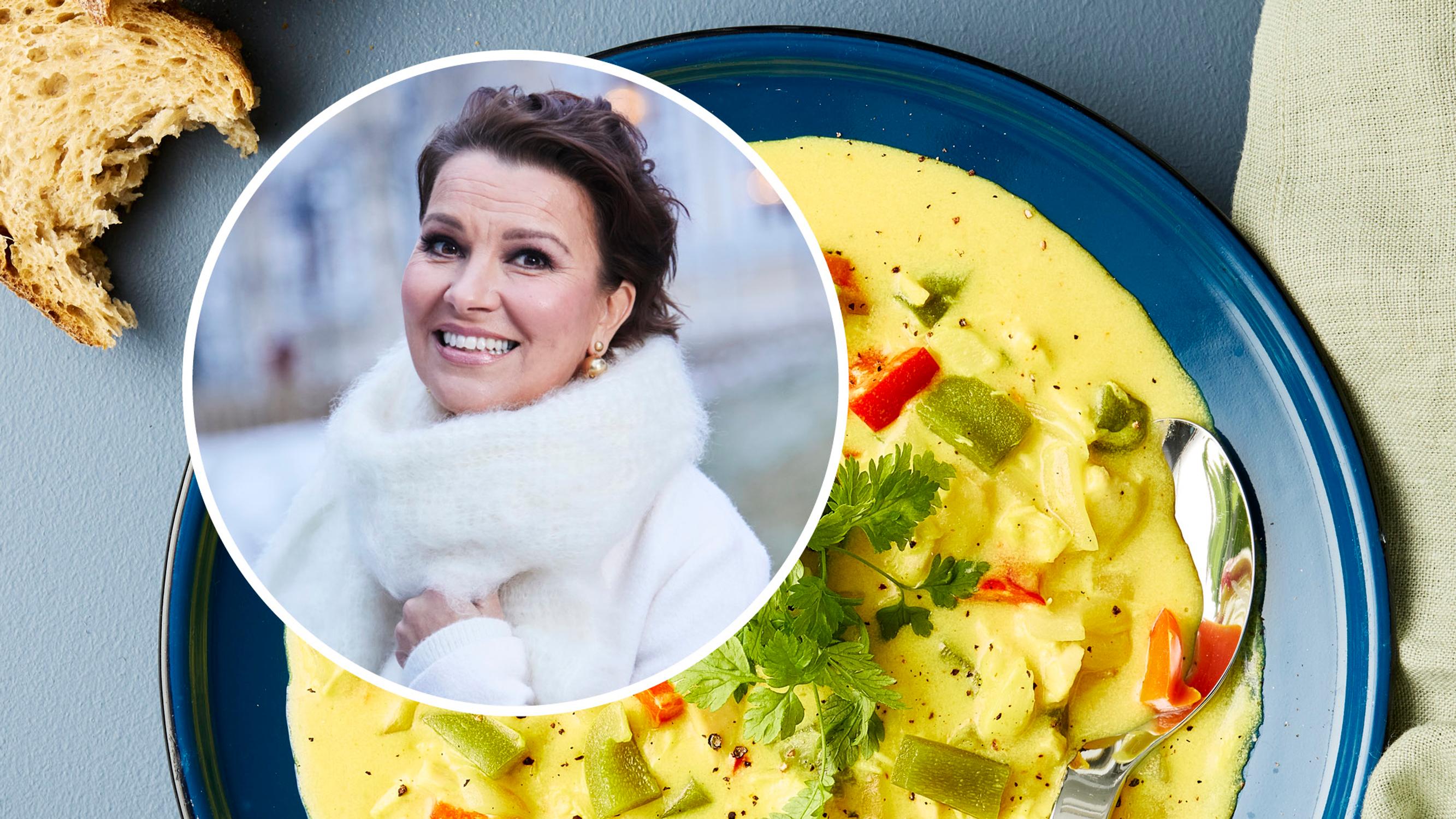 Arja Korisevan kanakeitto on perhejuhlien suosikkiruoka – soppa saa tuhtiutta sulatejuustosta ja raikkautta omenasta