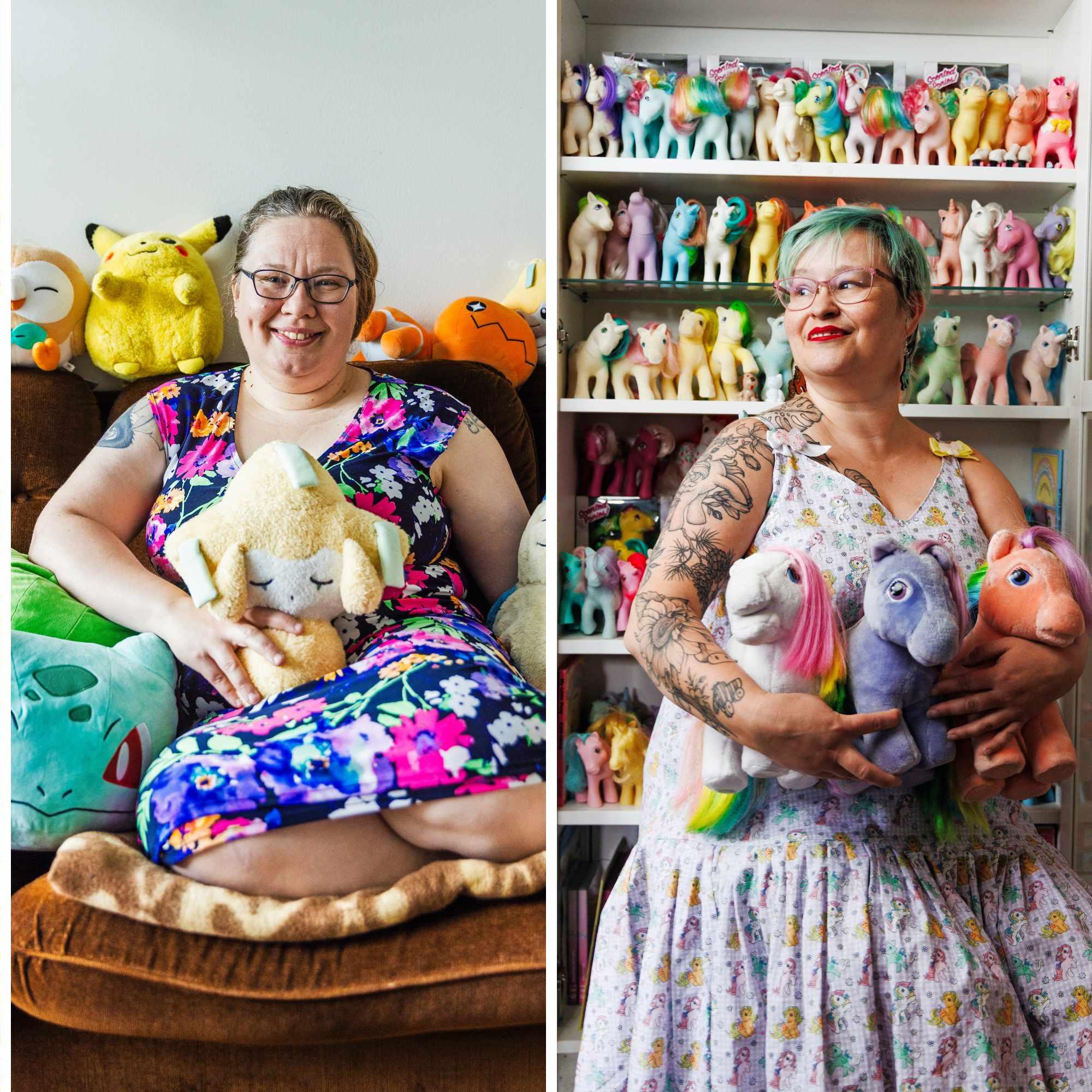 ”Näiden hinnalla voisi ostaa asunnon” – 3 naista hurahti lelujen keräilyyn, ja nyt Tiinalla on Pokémon-kortteja saunassakin ainakin sata kiloa