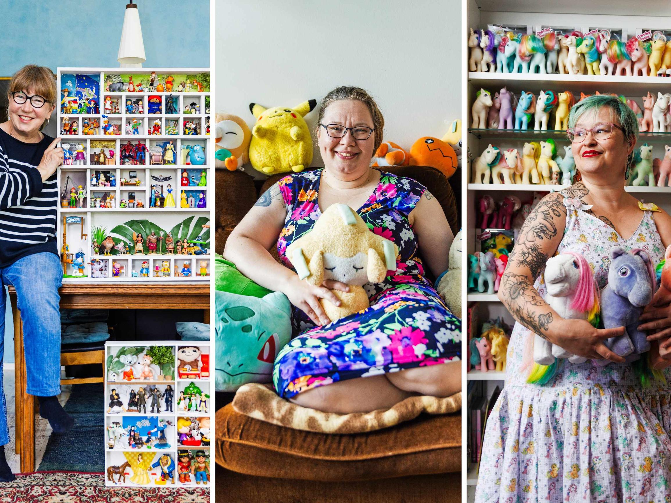 ”Näiden hinnalla voisi ostaa asunnon” – 3 naista hurahti lelujen keräilyyn, ja nyt Tiinalla on Pokémon-kortteja saunassakin ainakin sata kiloa